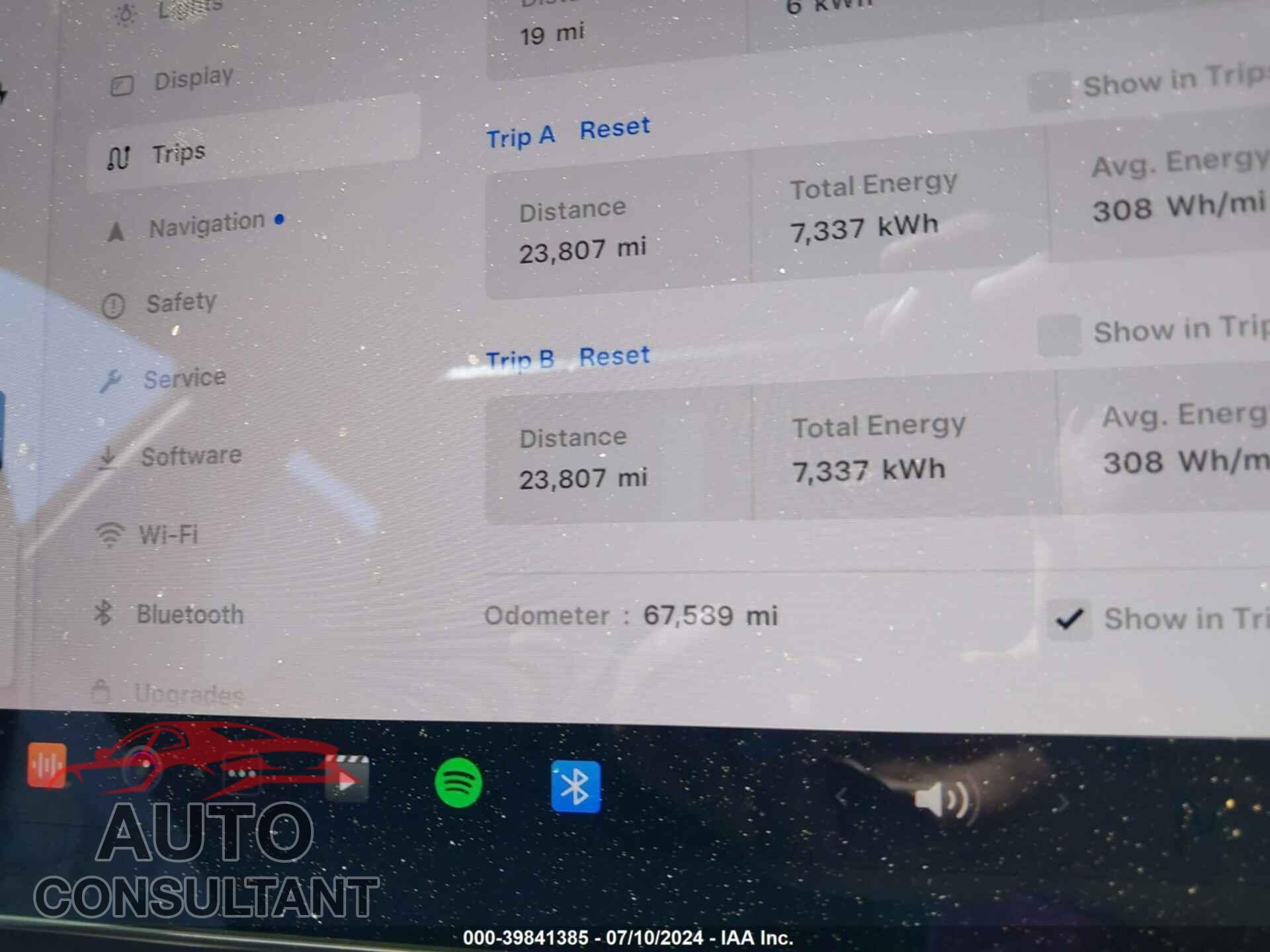 TESLA MODEL 3 2019 - 5YJ3E1EB7KF418042