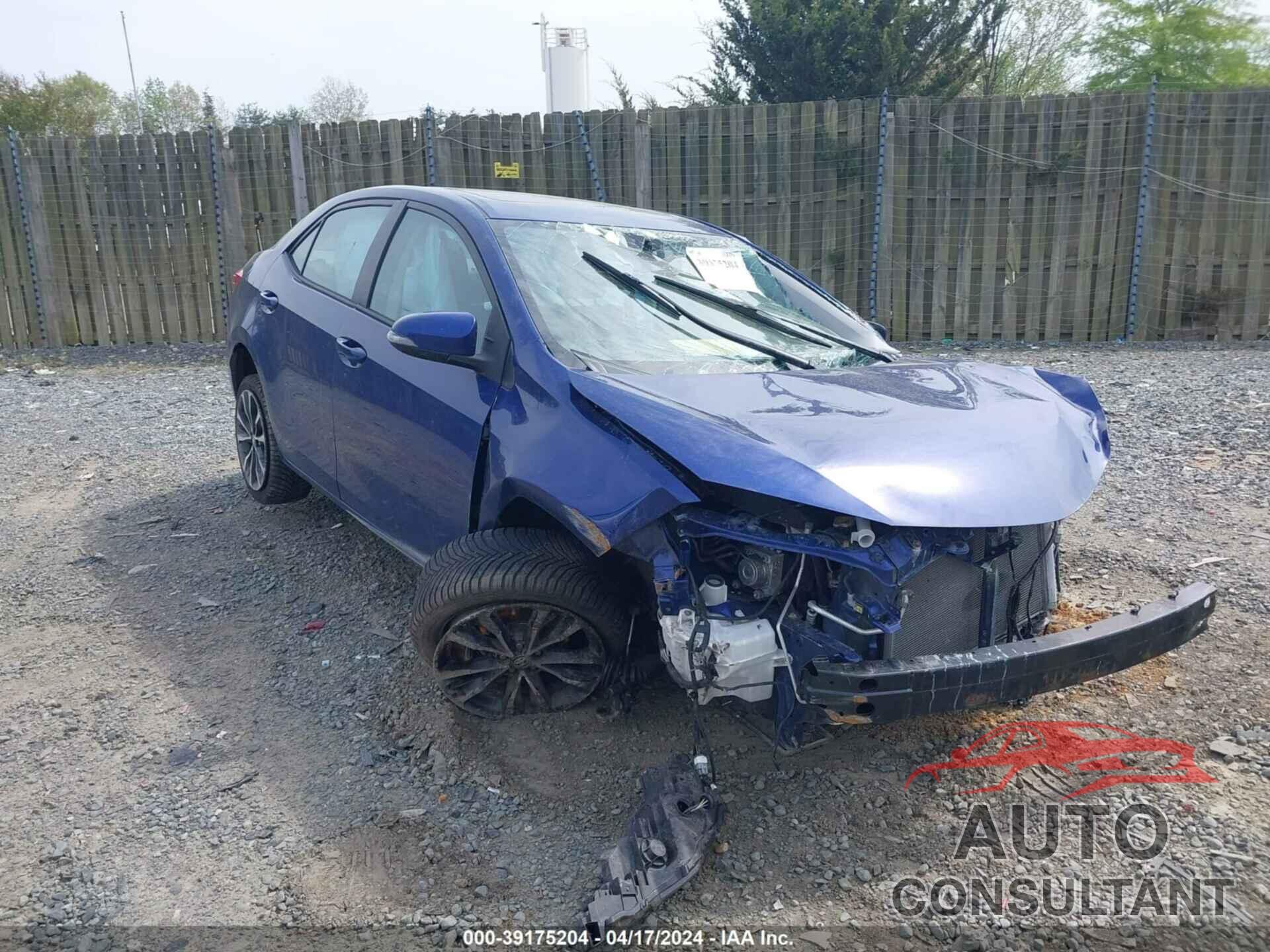 TOYOTA COROLLA 2017 - 2T1BURHE2HC772230