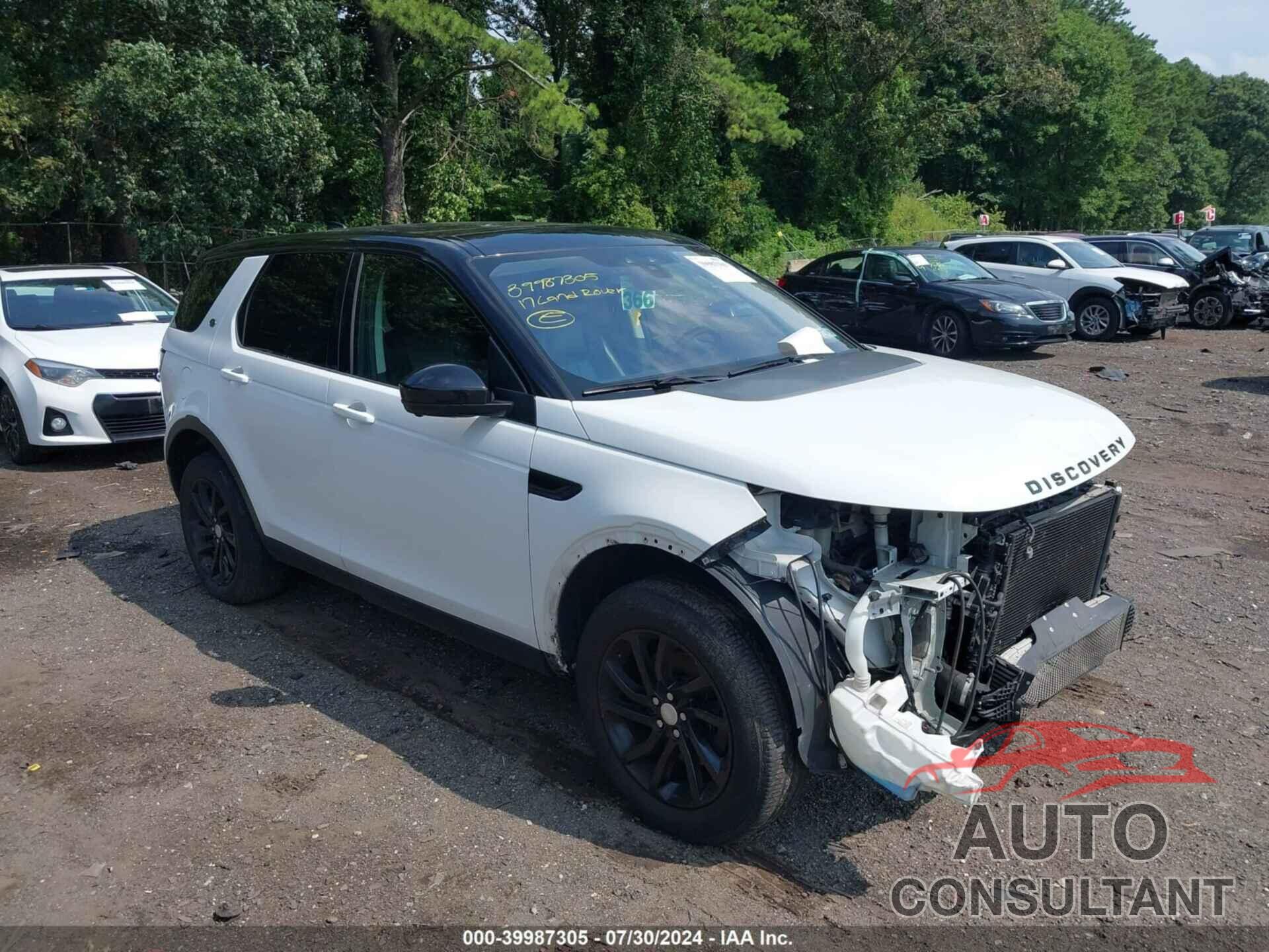 LAND ROVER DISCOVERY SPORT 2017 - SALCR2BG8HH703070