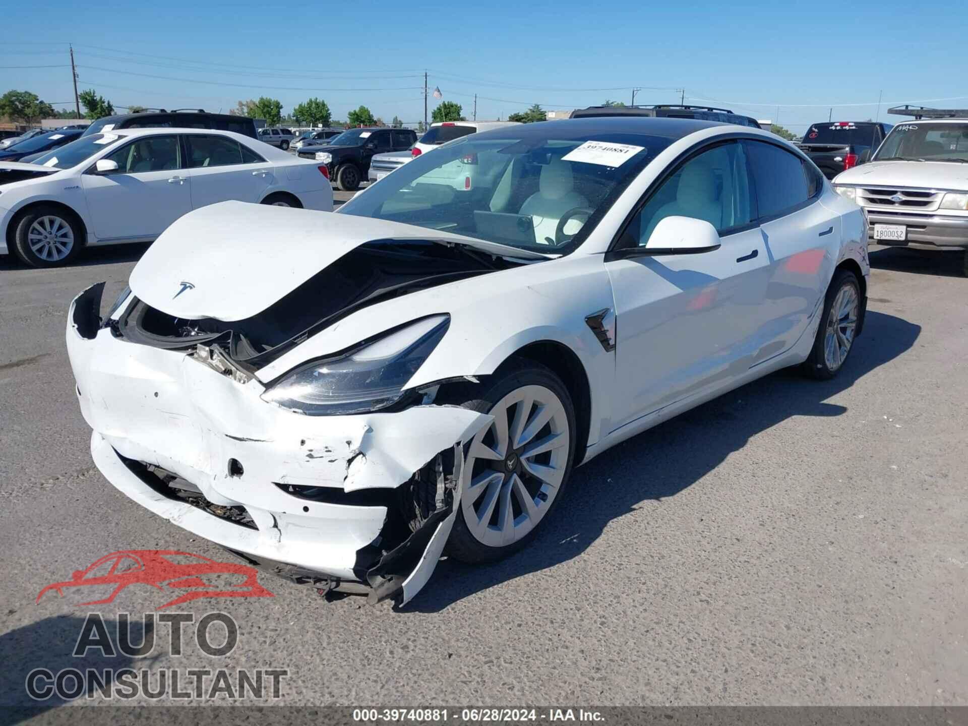 TESLA MODEL 3 2022 - 5YJ3E1EA4NF154404