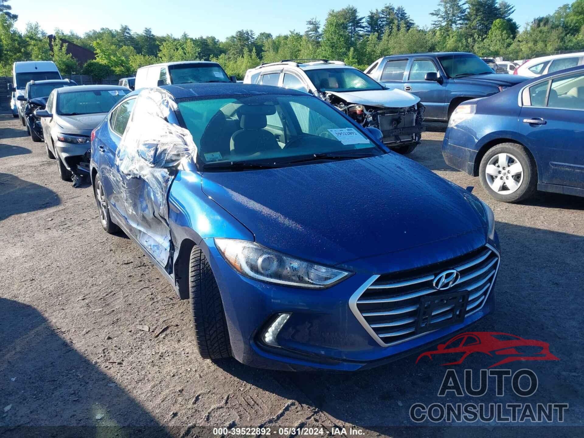 HYUNDAI ELANTRA 2018 - 5NPD84LF9JH385600