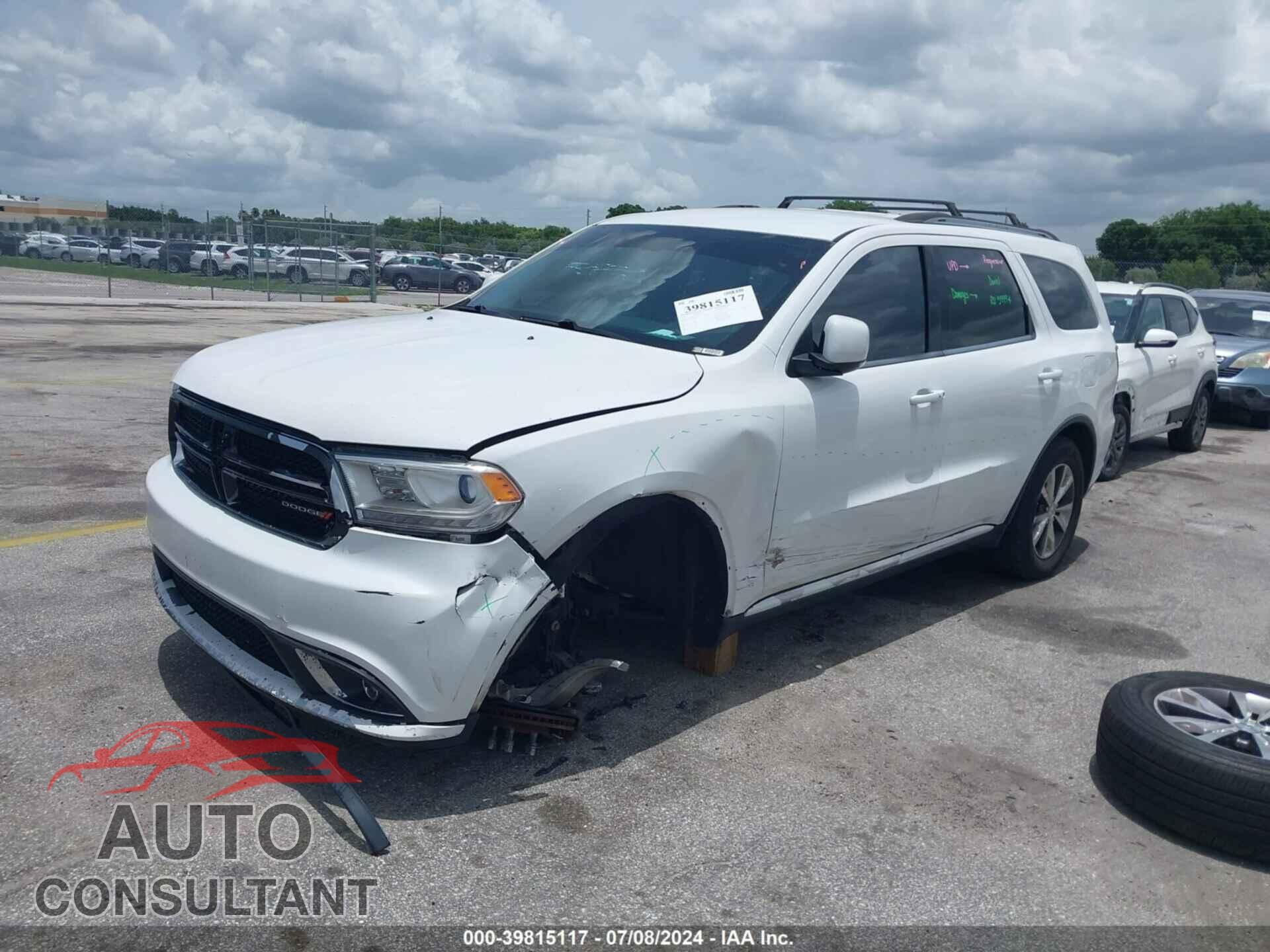 DODGE DURANGO 2016 - 1C4RDHDG6GC361324