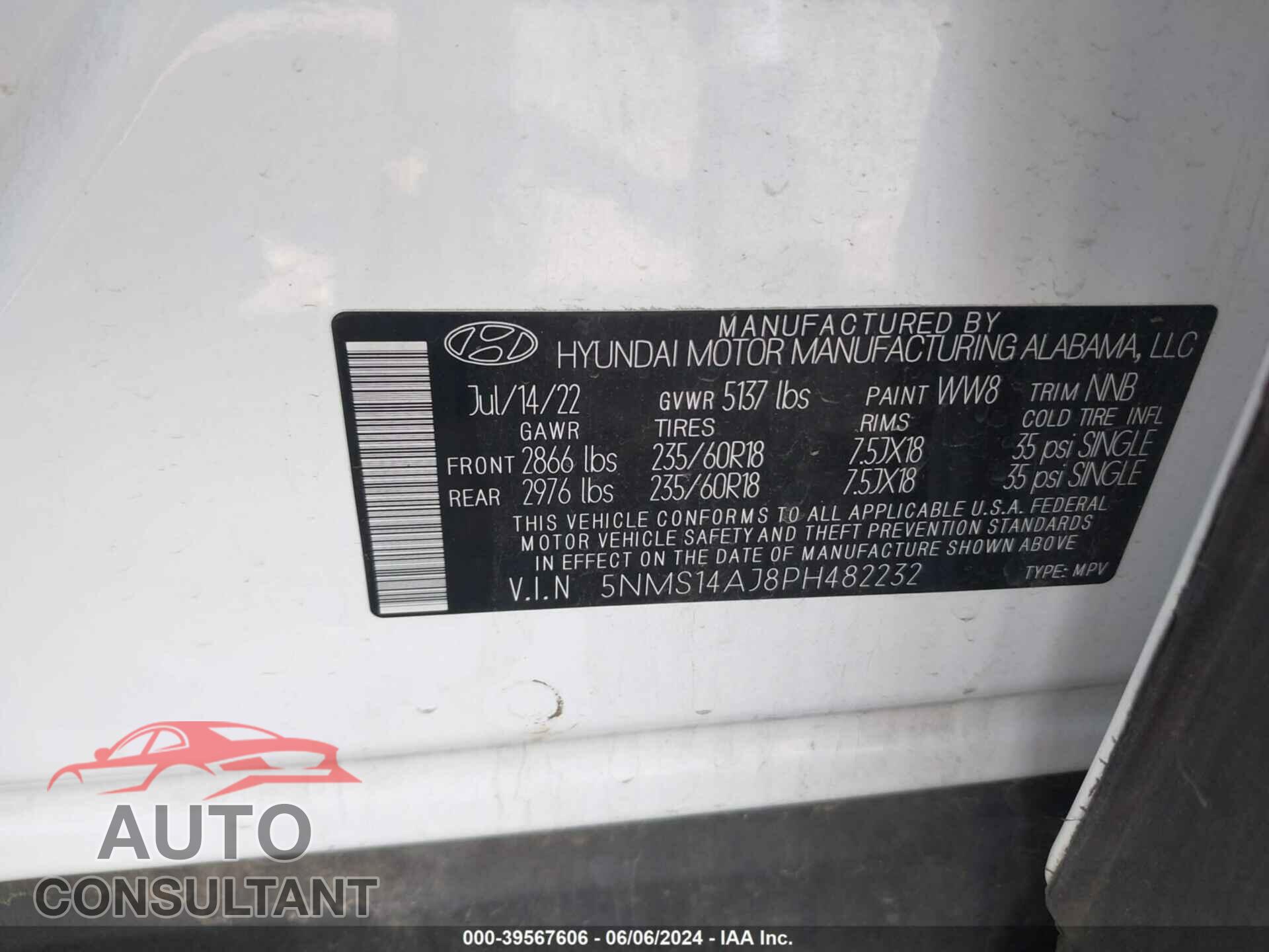 HYUNDAI SANTA FE 2023 - 5NMS14AJ8PH482232
