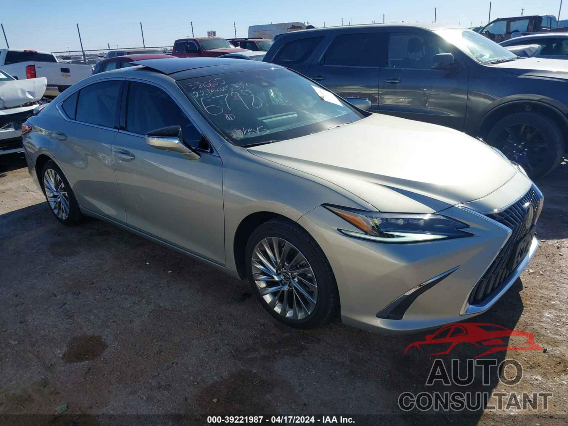 LEXUS ES 2022 - 58AFZ1B13NU136798