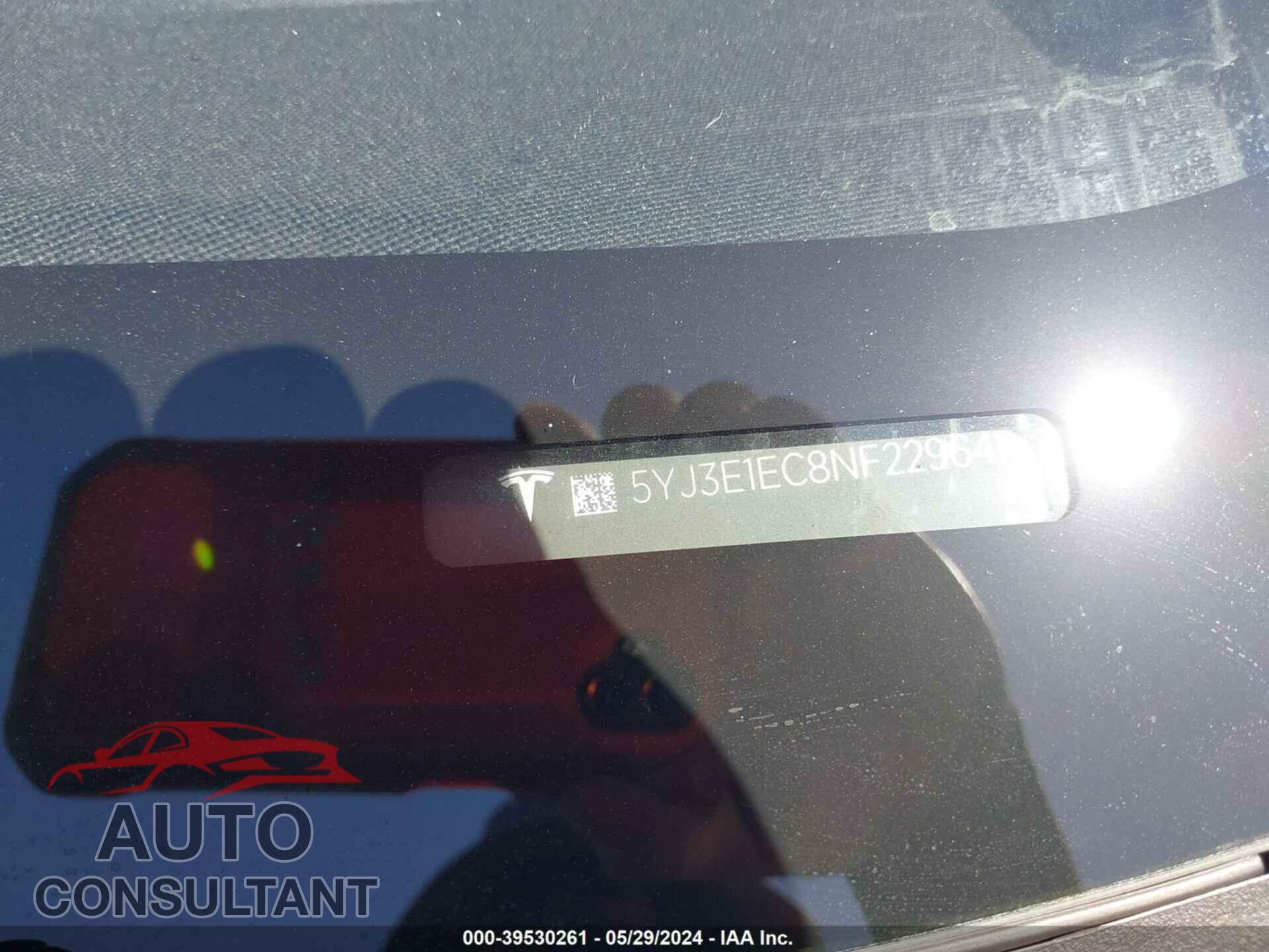 TESLA MODEL 3 2022 - 5YJ3E1EC8NF229641