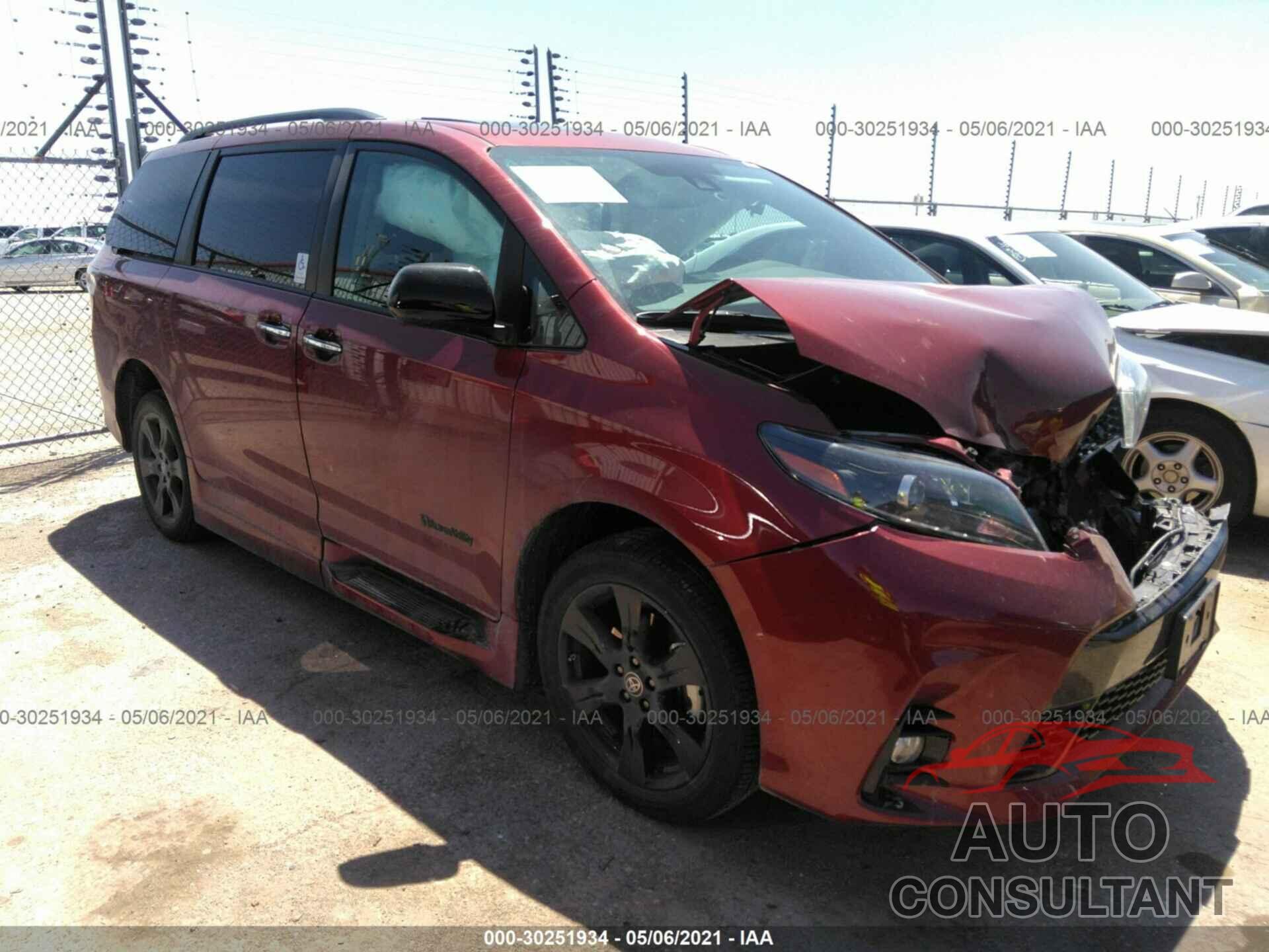 TOYOTA SIENNA 2020 - 5TDXZ3DC3LS081572