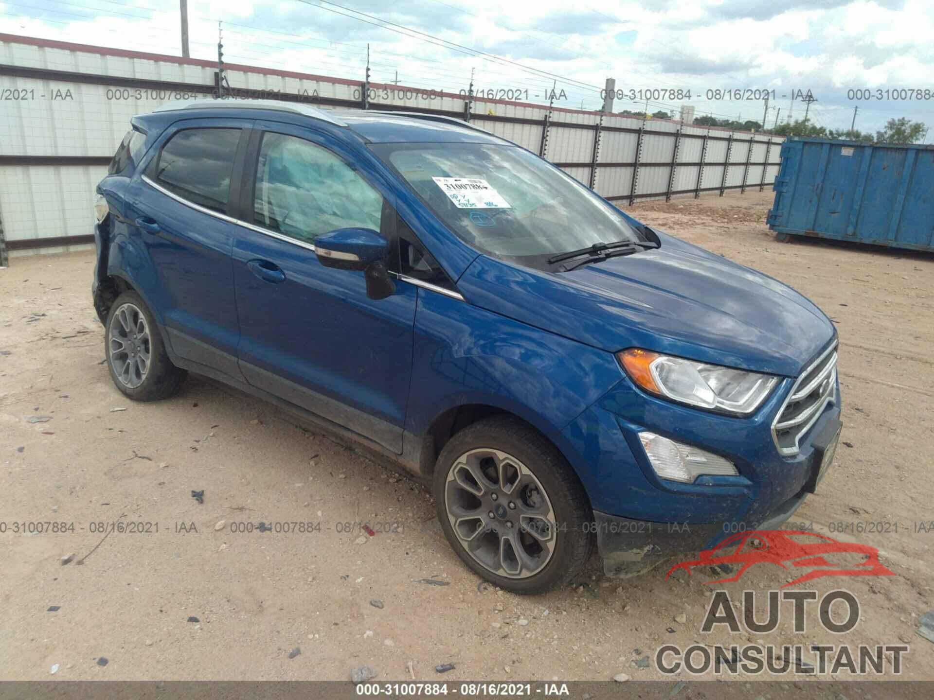 FORD ECOSPORT 2019 - MAJ6S3KL4KC252662