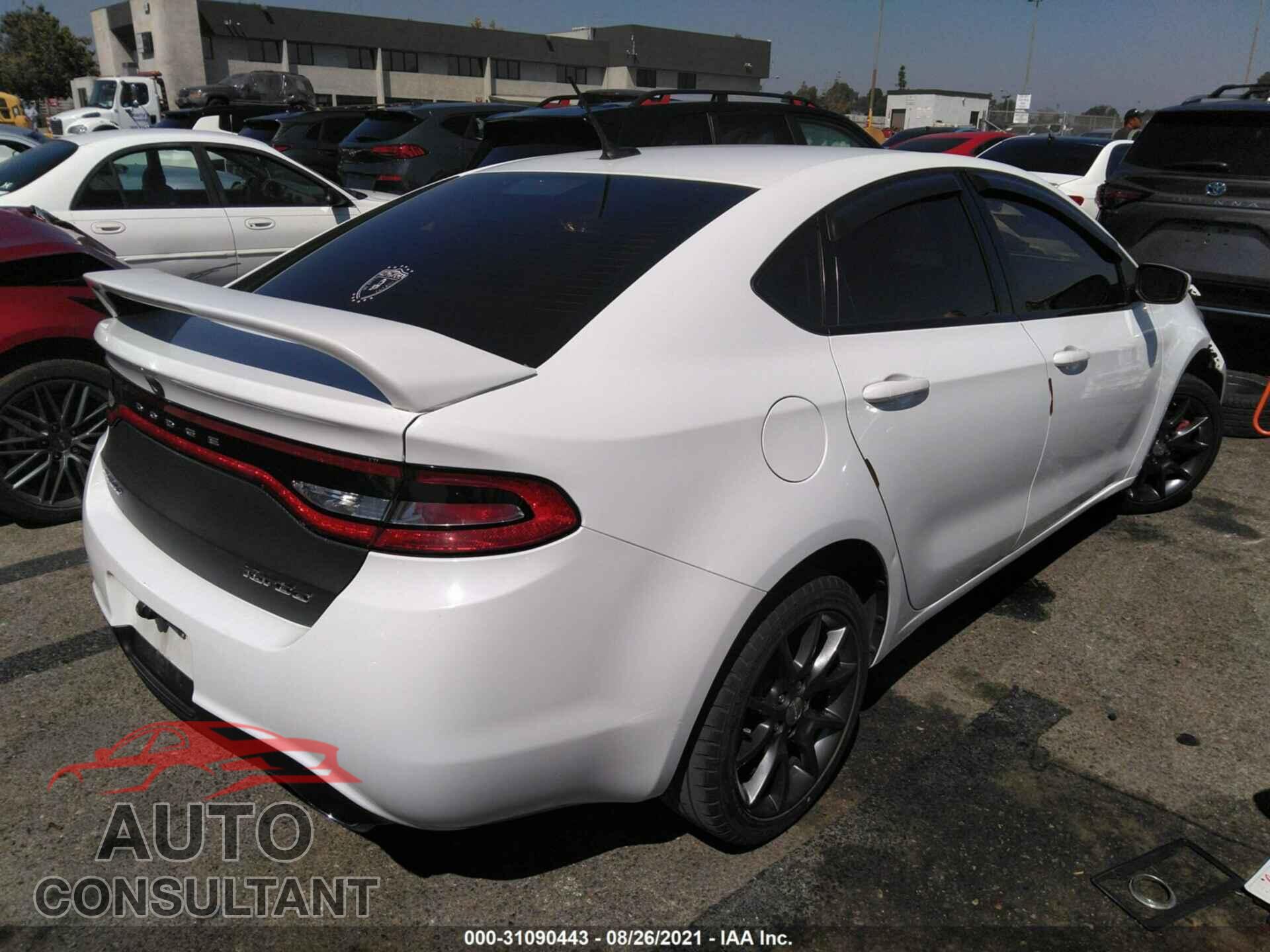 DODGE DART 2016 - 1C3CDFFH8GD803261