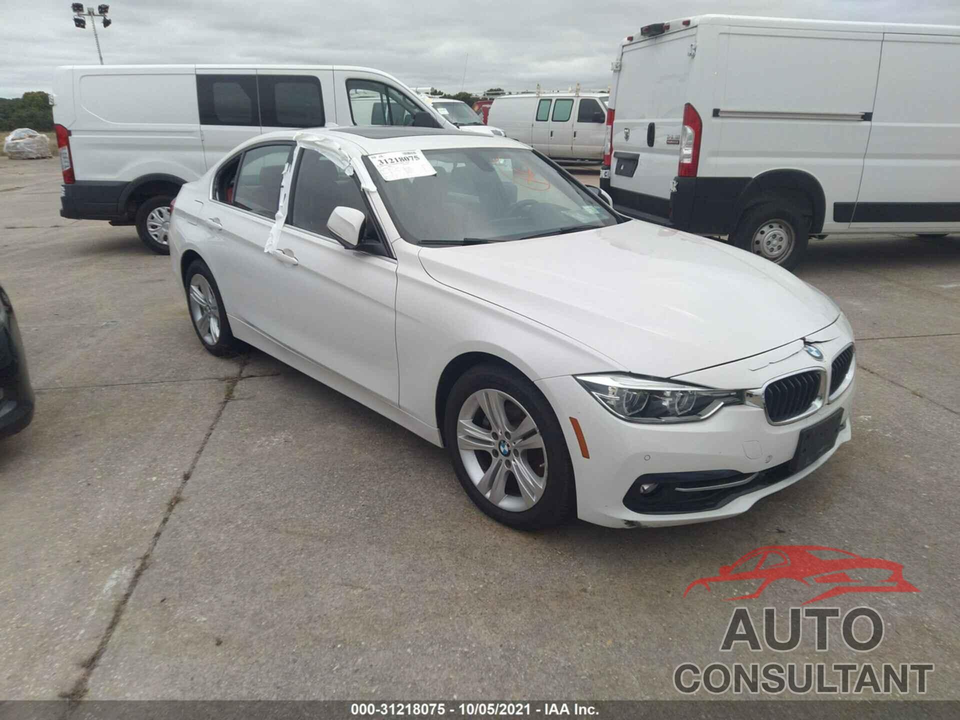 BMW 3 SERIES 2017 - WBA8D9G31HNU61621