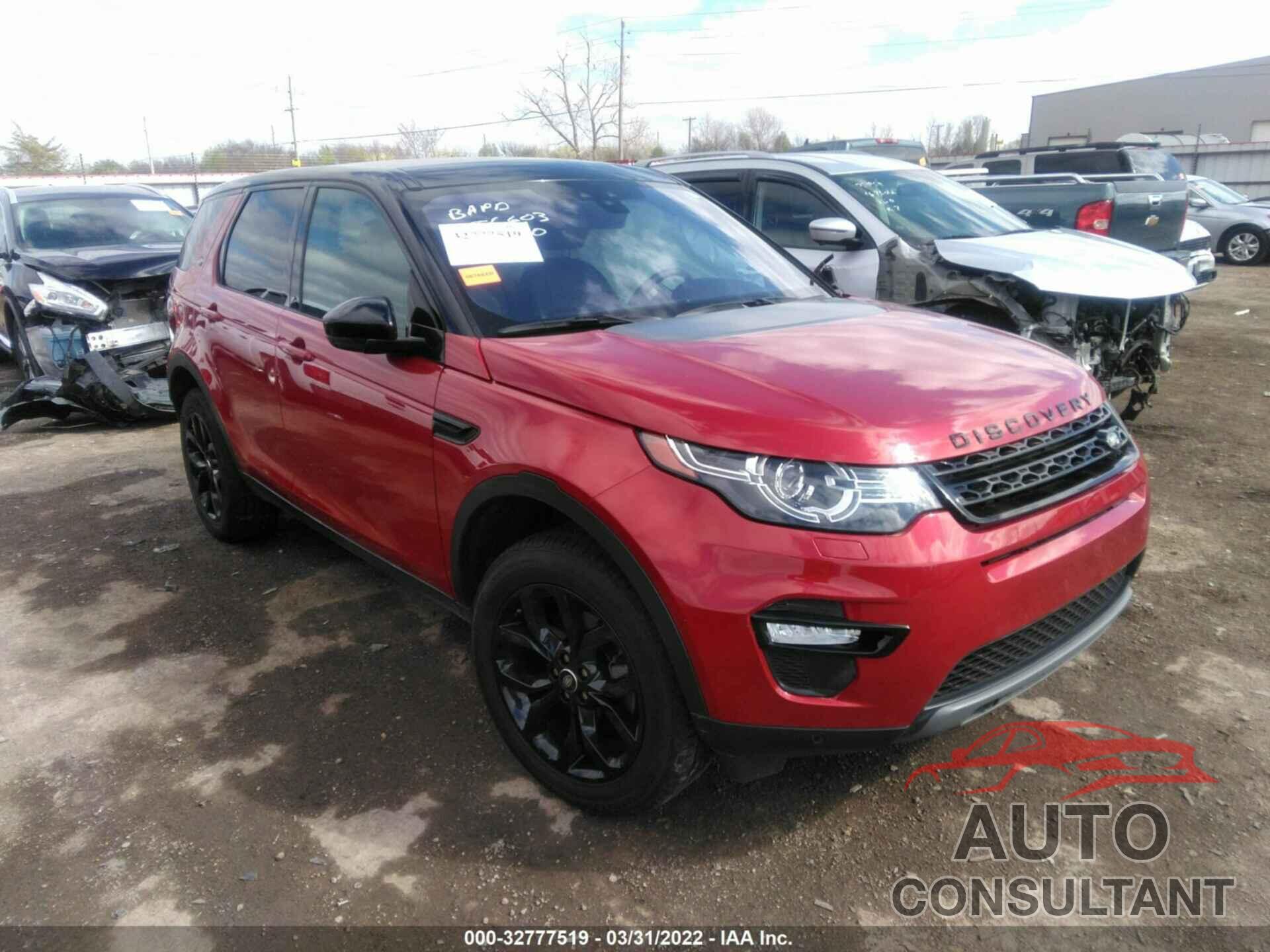 LAND ROVER DISCOVERY SPORT 2019 - SALCR2FX4KH804771