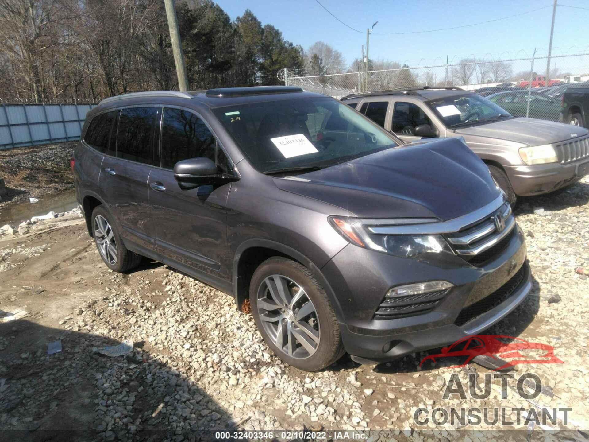 HONDA PILOT 2017 - 5FNYF5H91HB044815