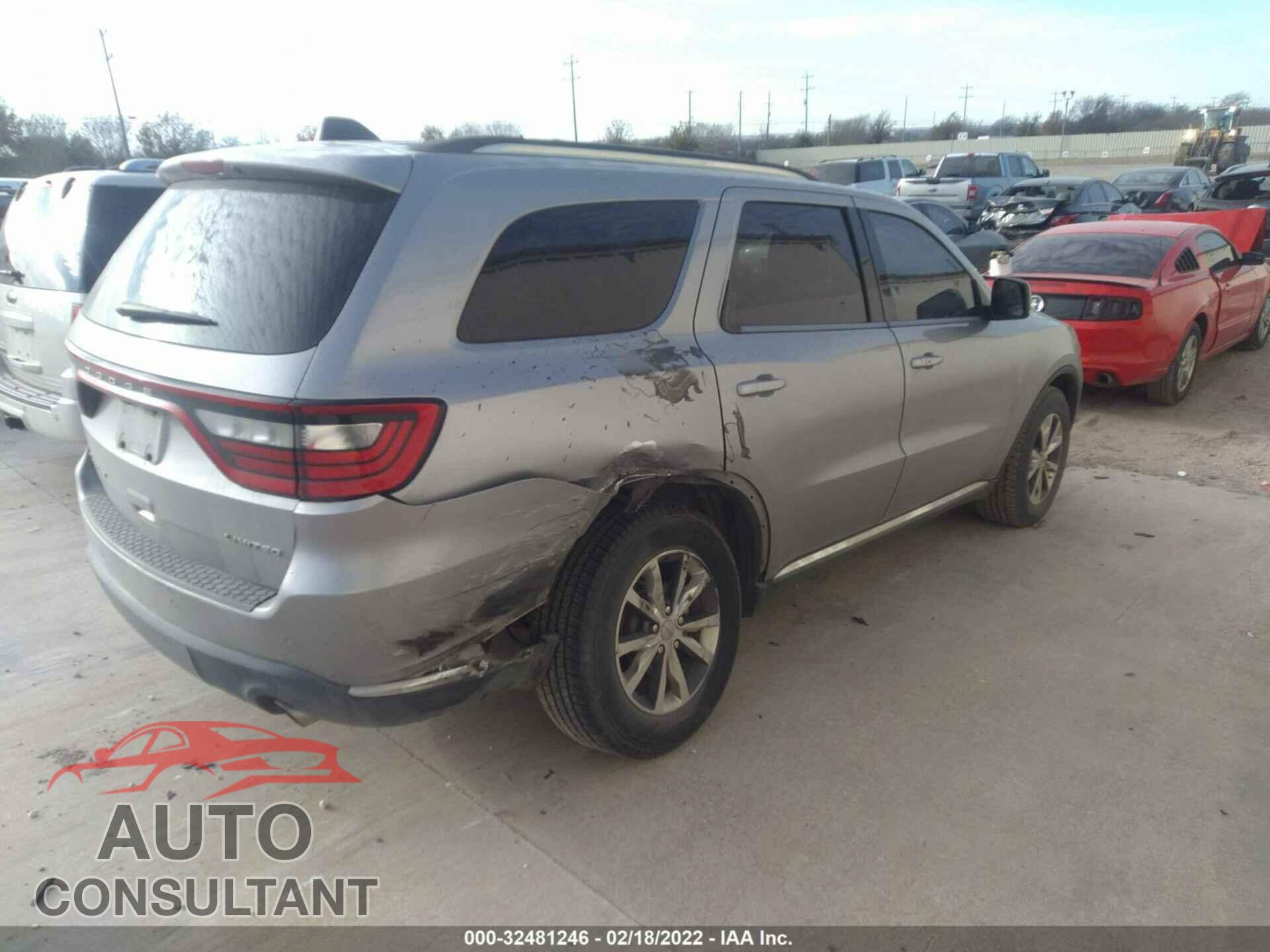DODGE DURANGO 2016 - 1C4RDHDG8GC374012