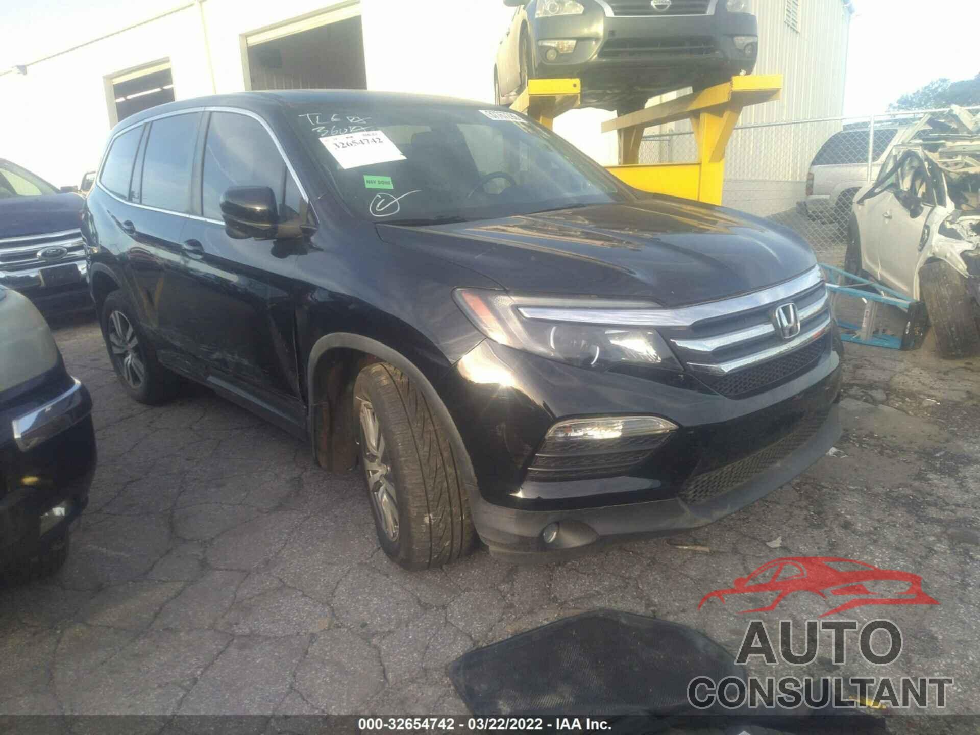 HONDA PILOT 2016 - 5FNYF5H76GB042927