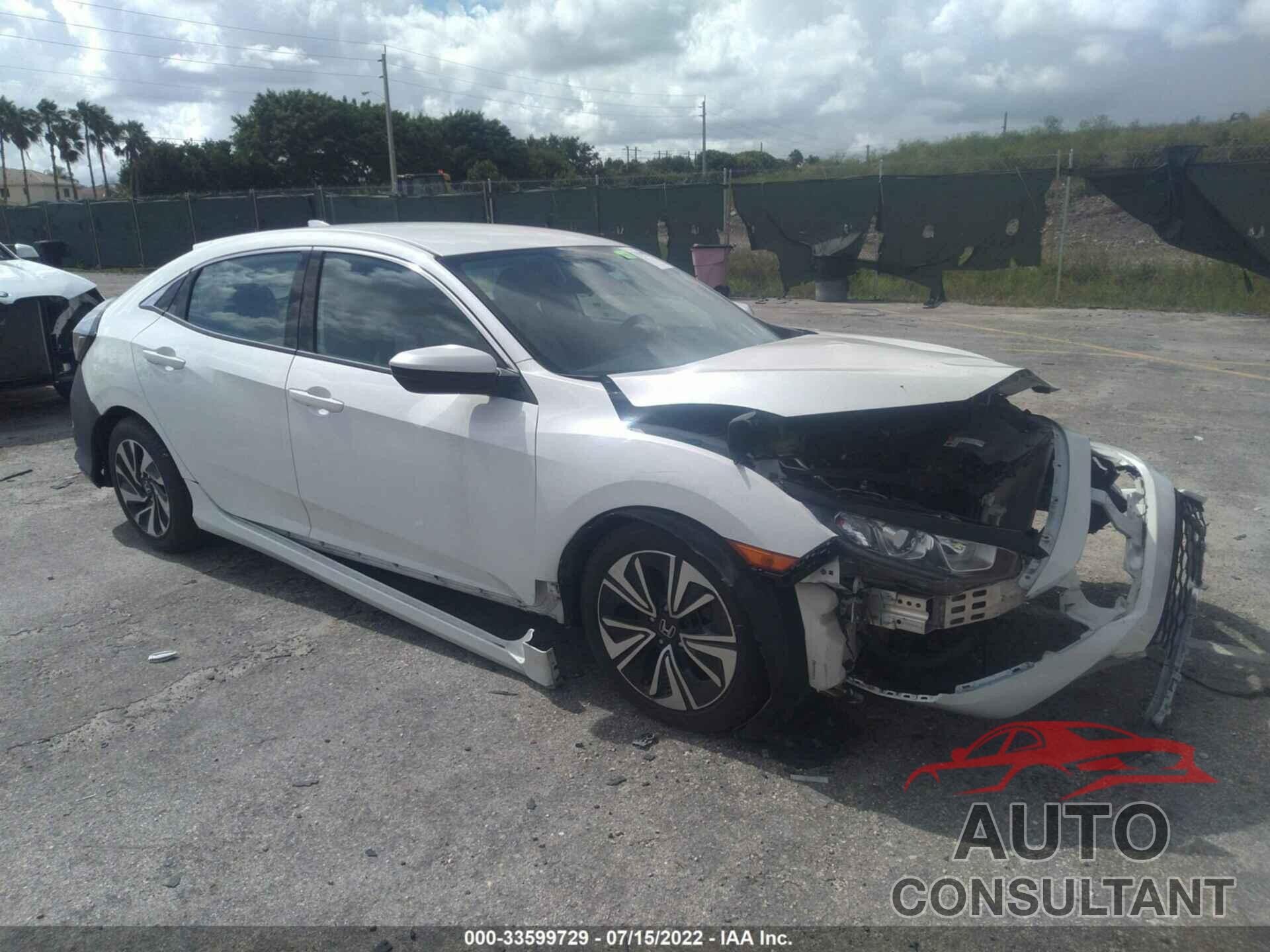 HONDA CIVIC HATCHBACK 2017 - SHHFK7H20HU202318