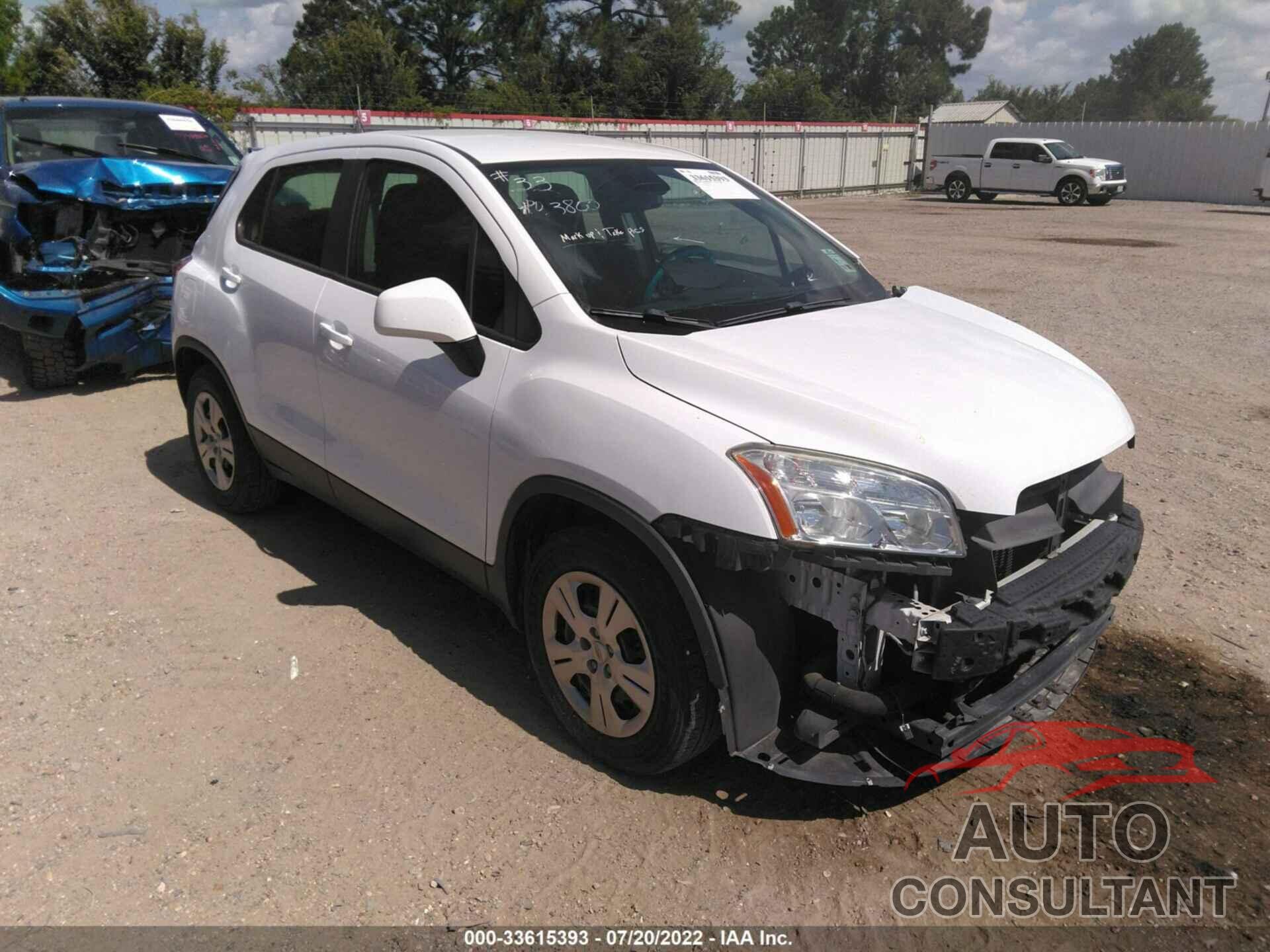 CHEVROLET TRAX 2016 - 3GNCJKSB0GL242490