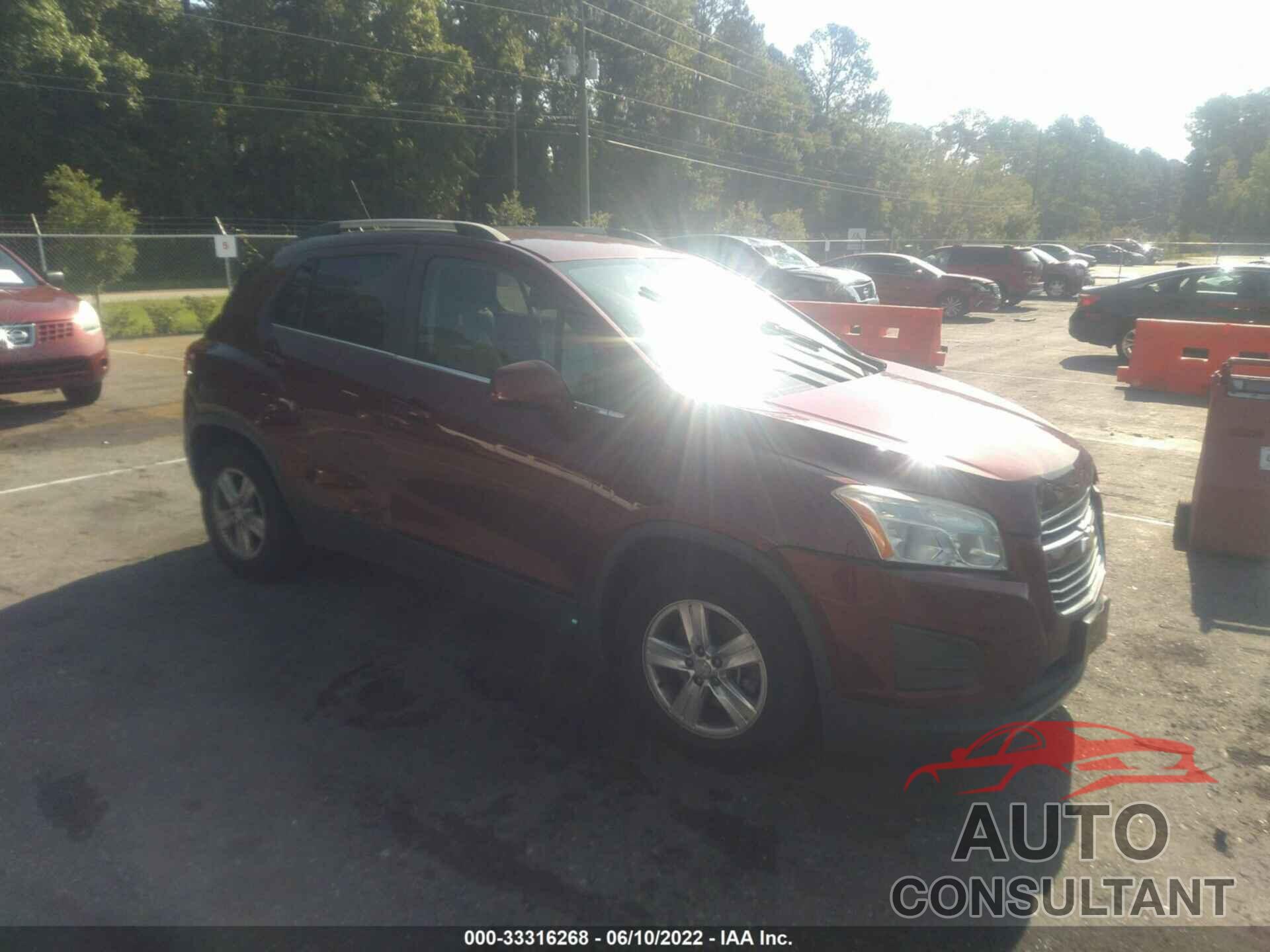 CHEVROLET TRAX 2016 - 3GNCJLSB8GL248513