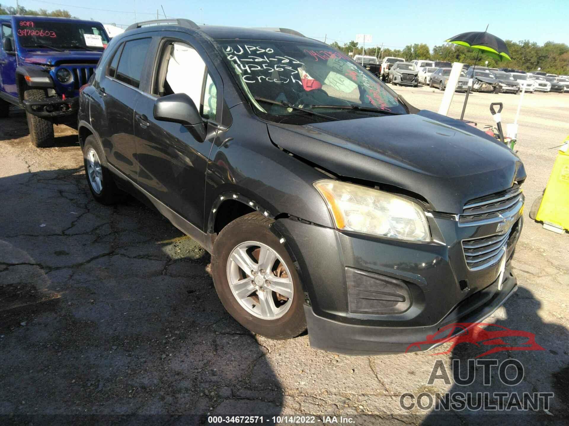 CHEVROLET TRAX 2016 - 3GNCJLSB8GL142563