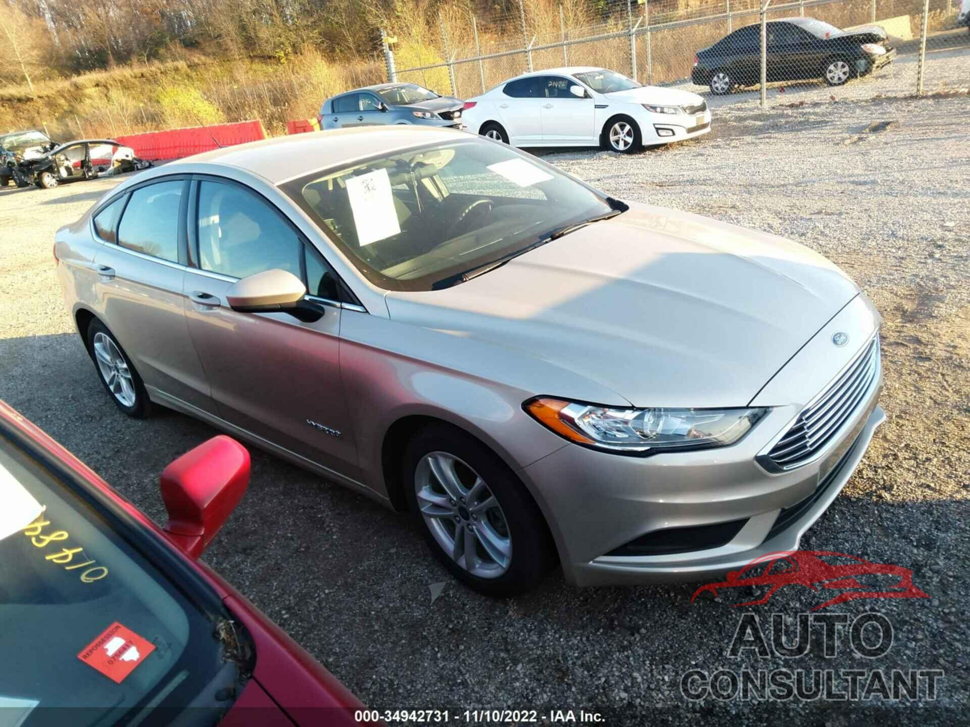 FORD FUSION HYBRID 2018 - 3FA6P0LU3JR123917