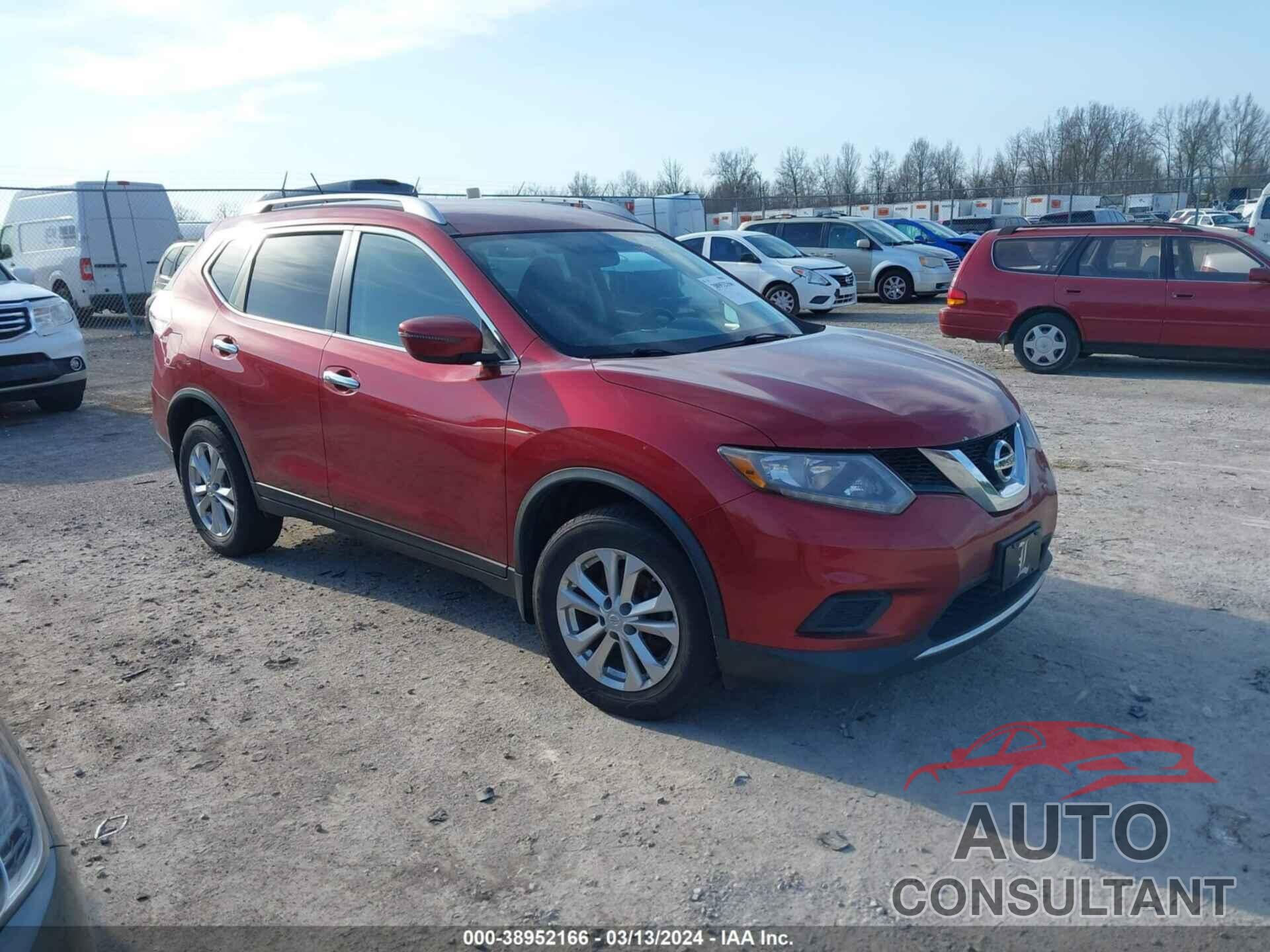 NISSAN ROGUE 2016 - KNMAT2MV3GP603748