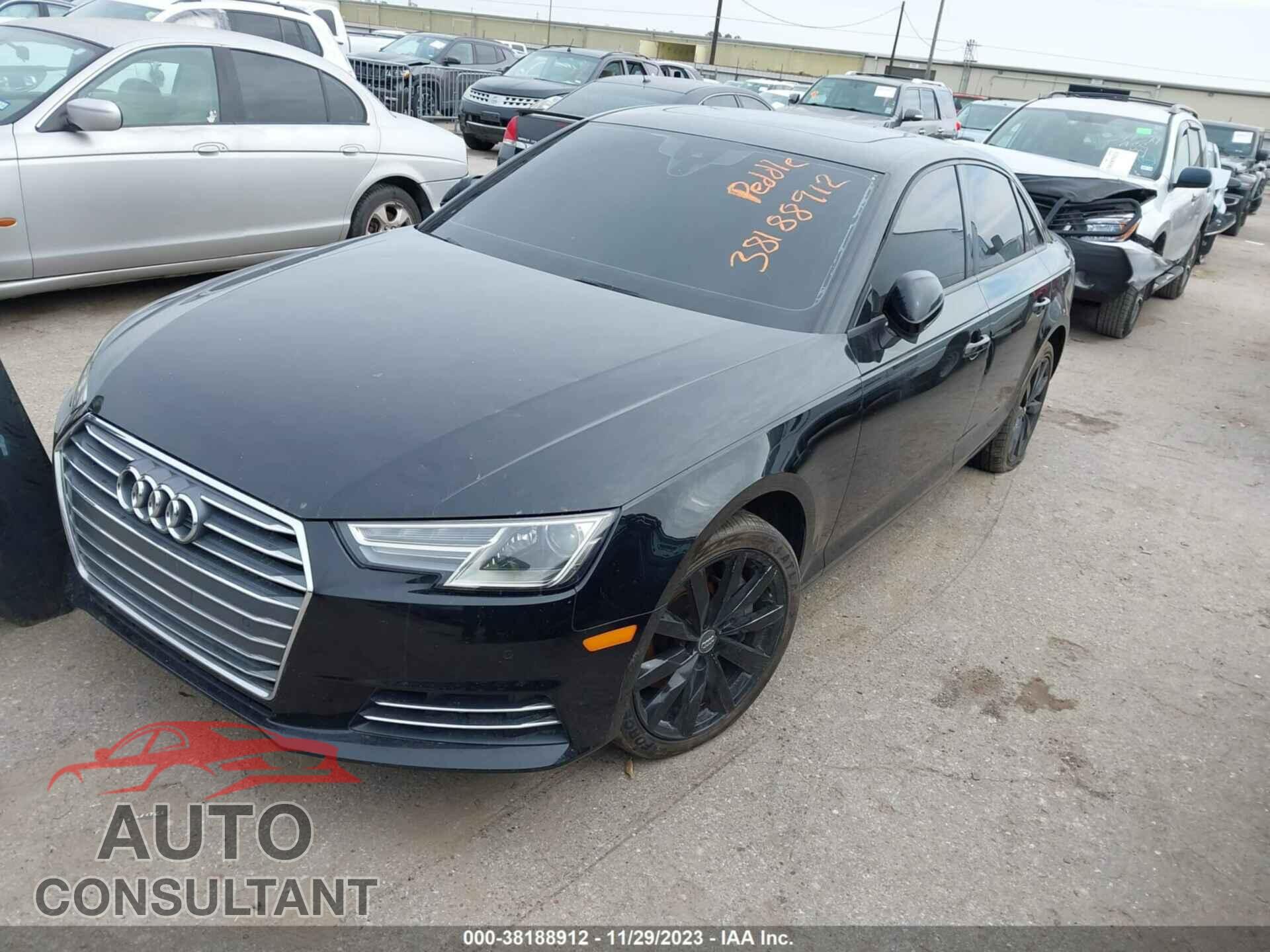 AUDI A4 2018 - WAULMAF41JA070567