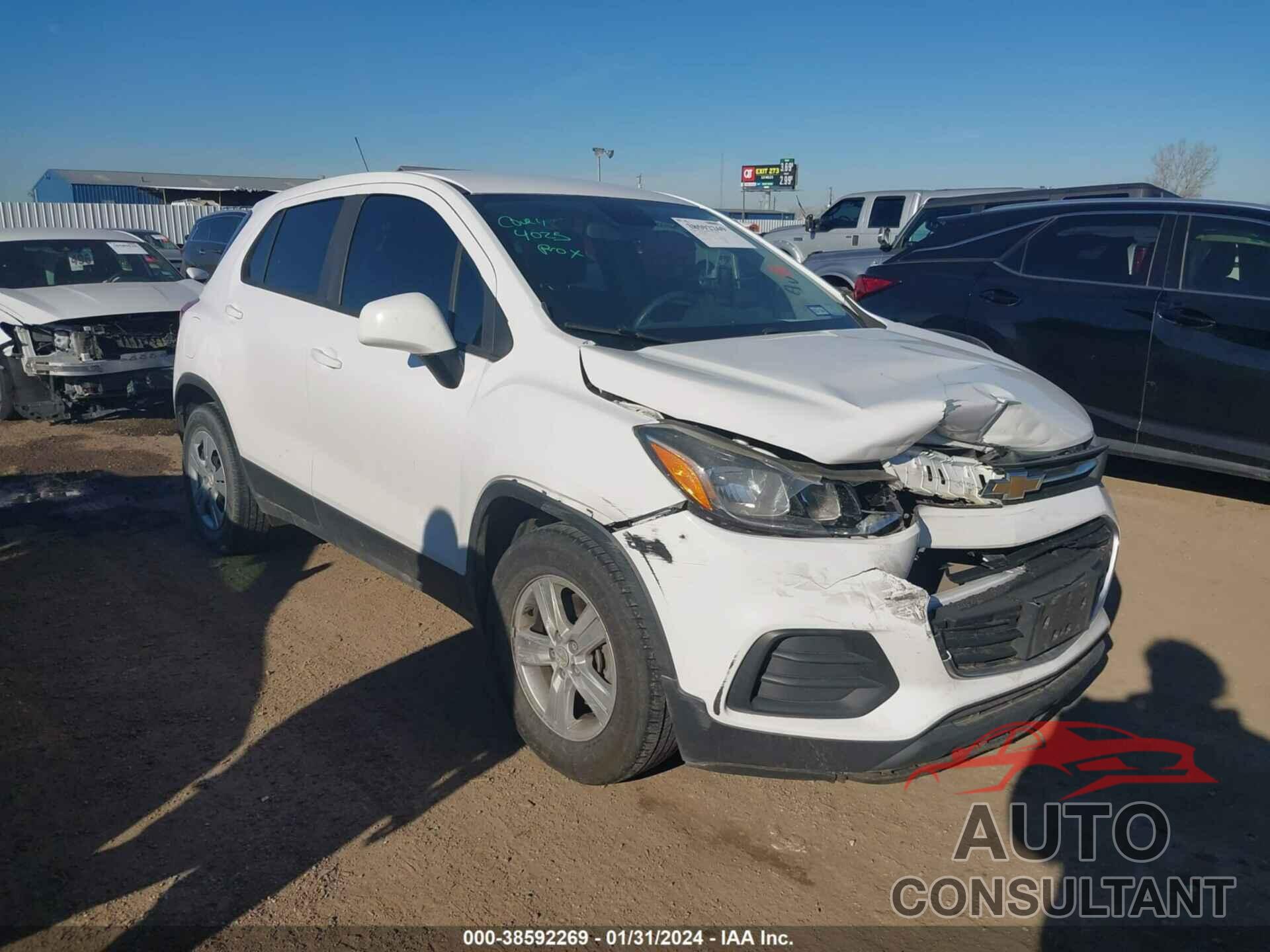 CHEVROLET TRAX 2018 - 3GNCJKSB1JL175728