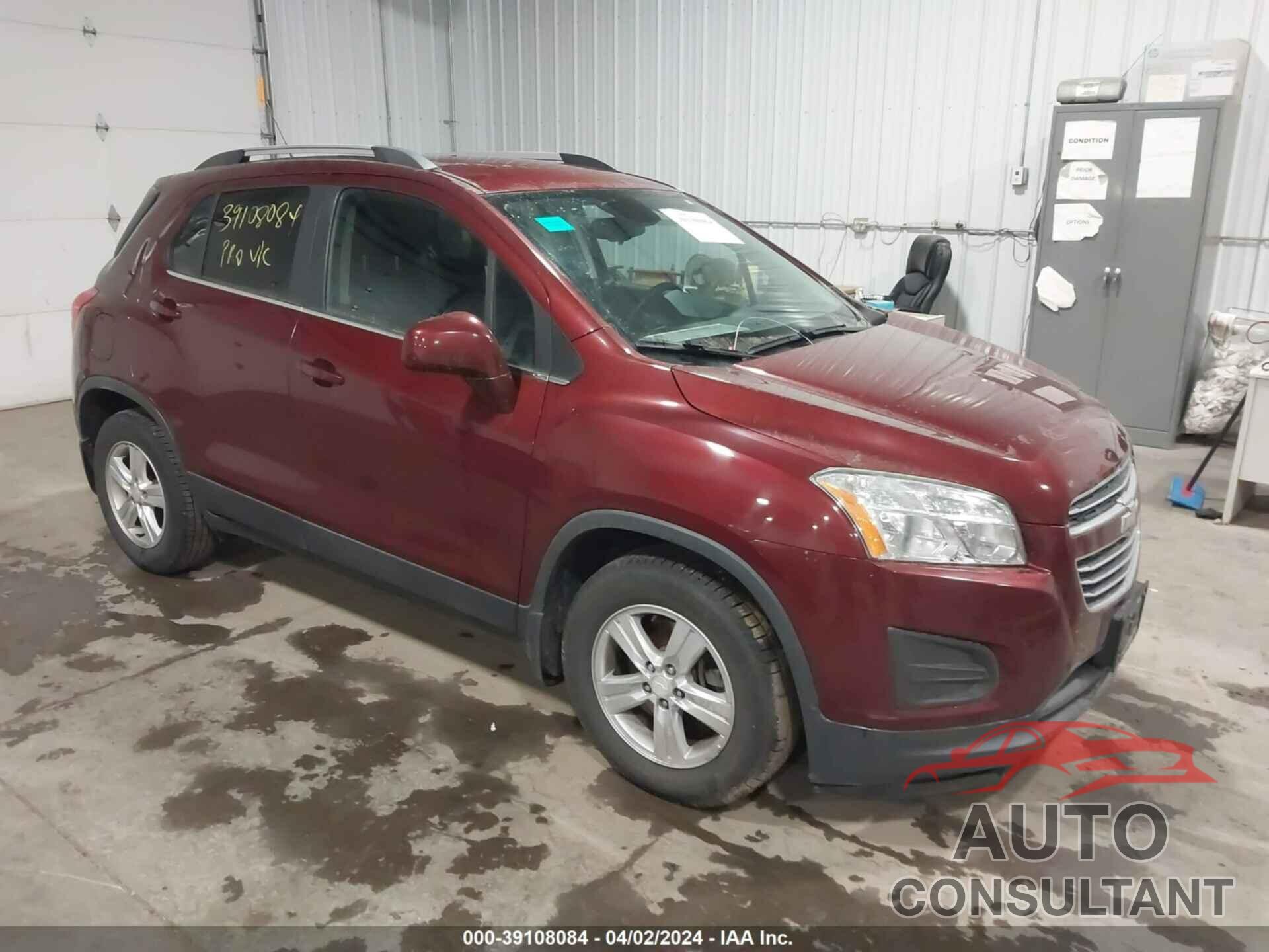 CHEVROLET TRAX 2016 - 3GNCJLSB3GL184896