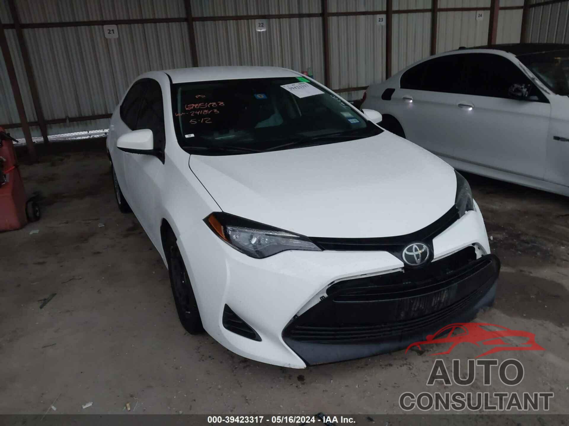 TOYOTA COROLLA 2019 - 2T1BURHE2KC241343