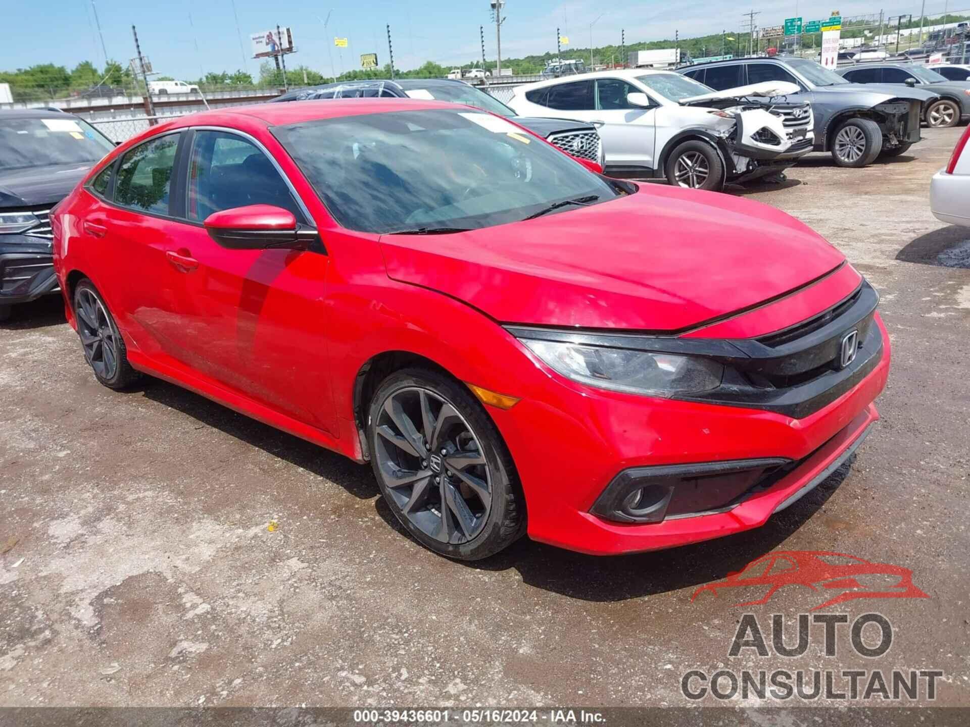 HONDA CIVIC 2019 - 2HGFC2F80KH593790