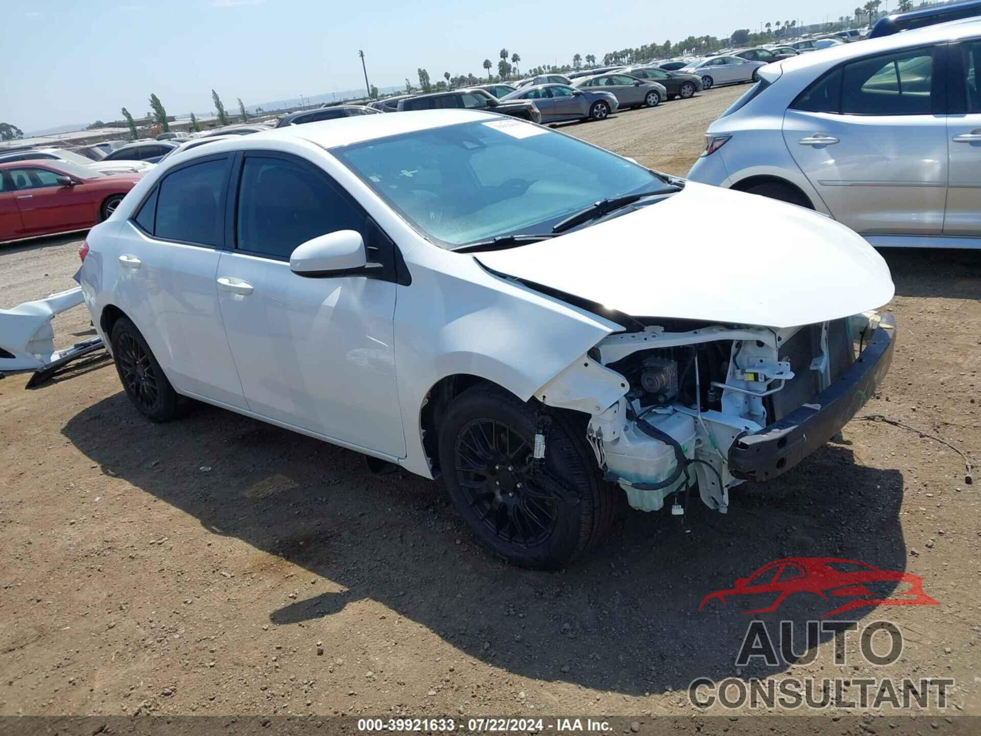 TOYOTA COROLLA 2017 - 2T1BURHE4HC960179