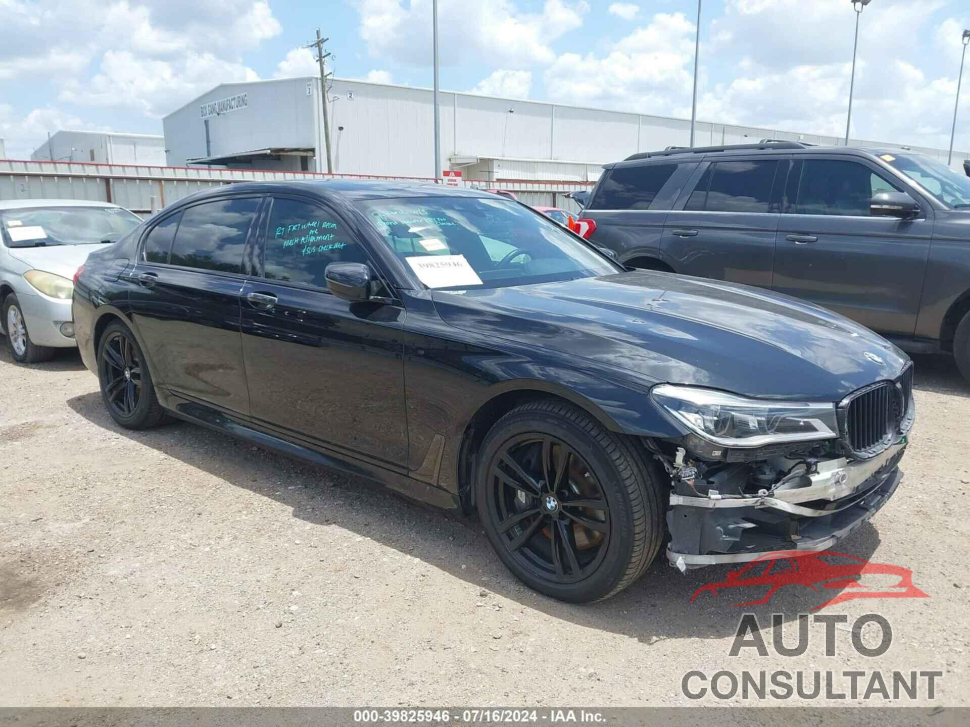 BMW 750I 2016 - WBA7F0C52GGM20474