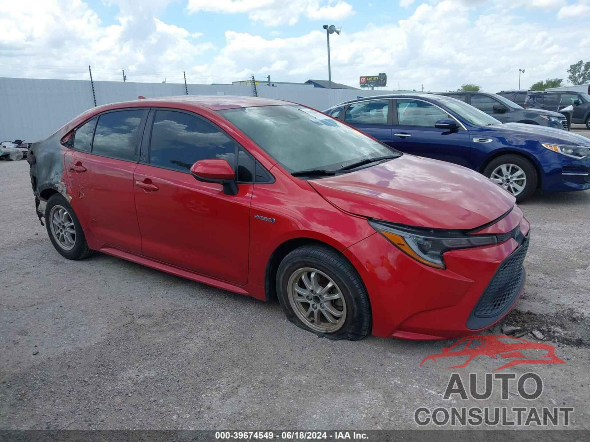 TOYOTA COROLLA 2020 - JTDEBRBEXLJ014998