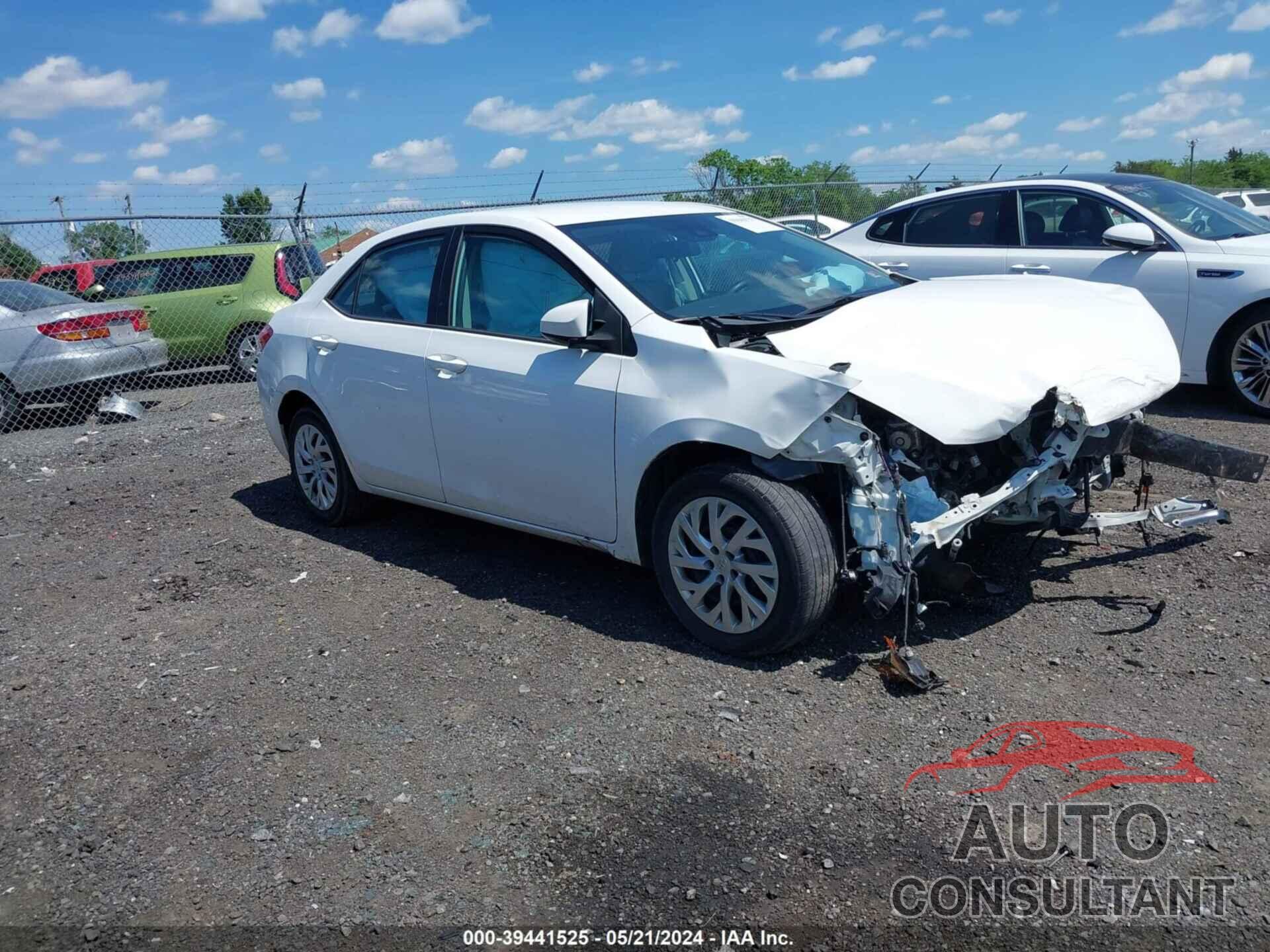 TOYOTA COROLLA 2019 - 5YFBURHE9KP871134