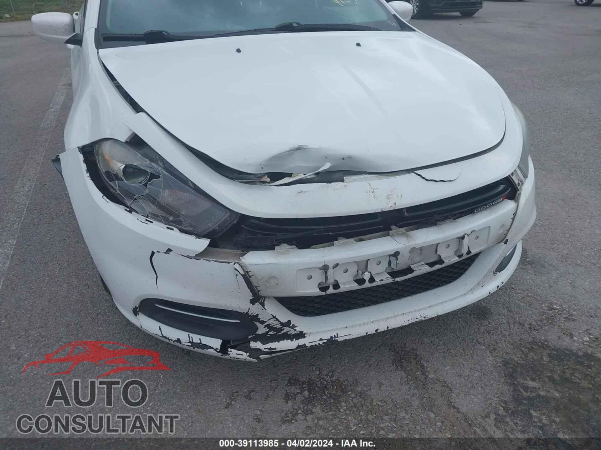 DODGE DART 2016 - 1C3CDFBB1GD565576