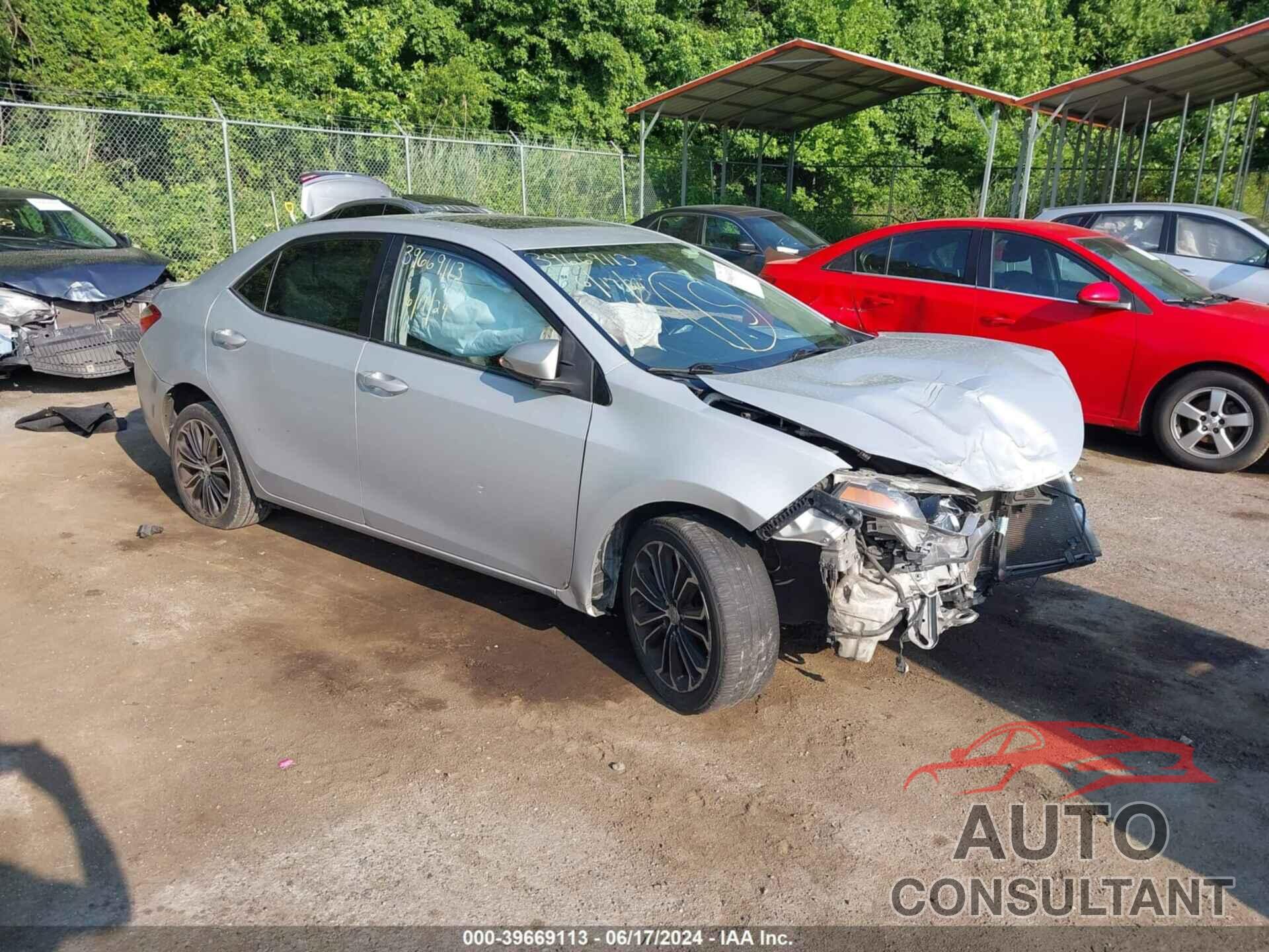 TOYOTA COROLLA 2016 - 2T1BURHE6GC587807