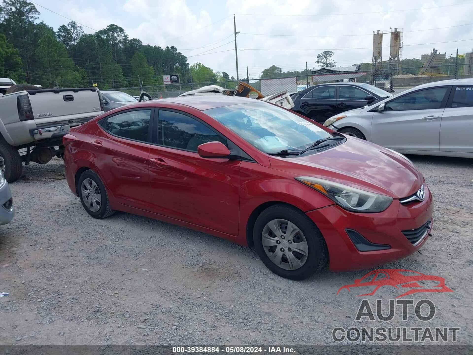 HYUNDAI ELANTRA 2016 - 5NPDH4AE6GH753203