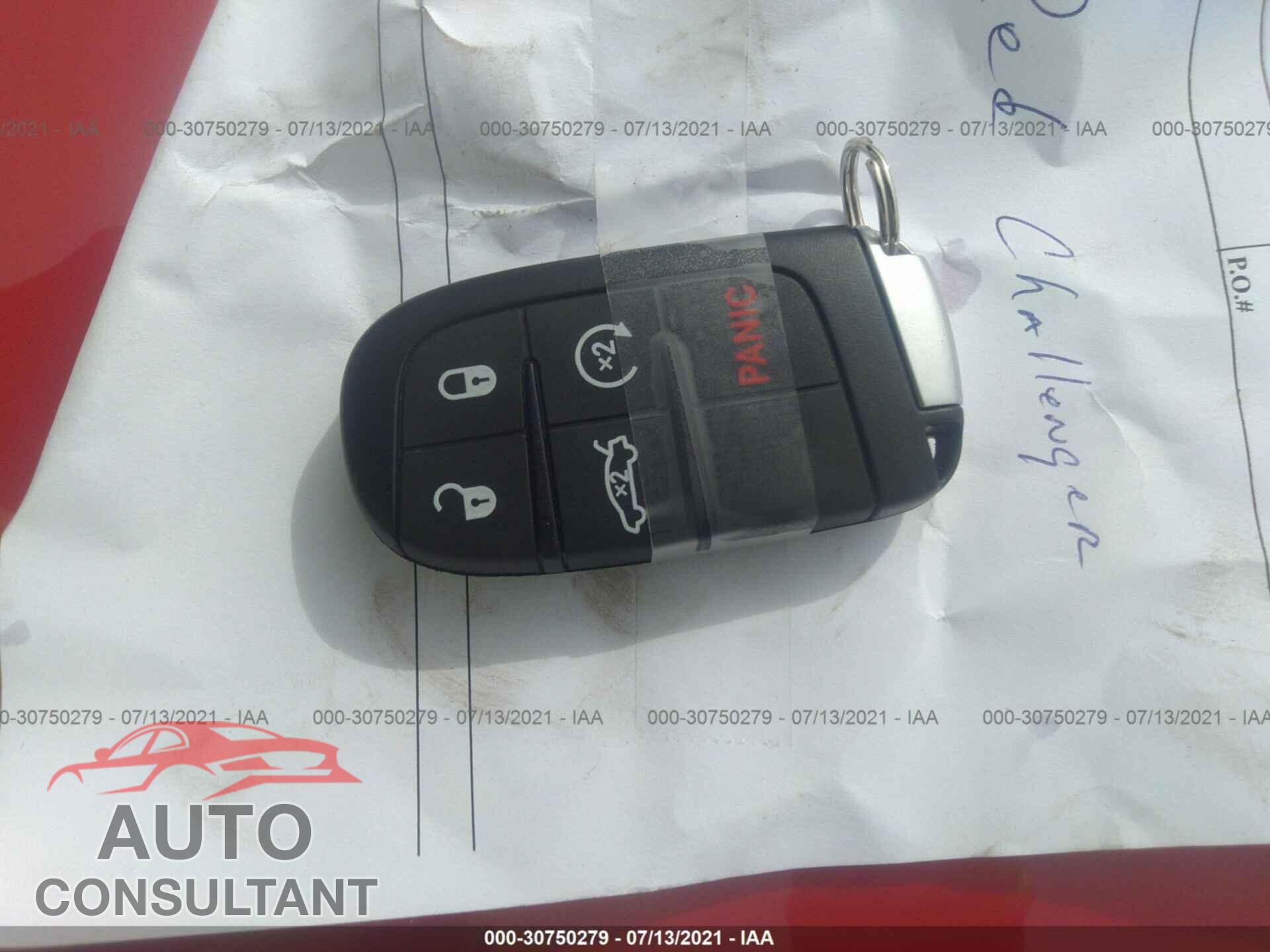 DODGE CHALLENGER 2019 - 2C3CDZBT2KH750399