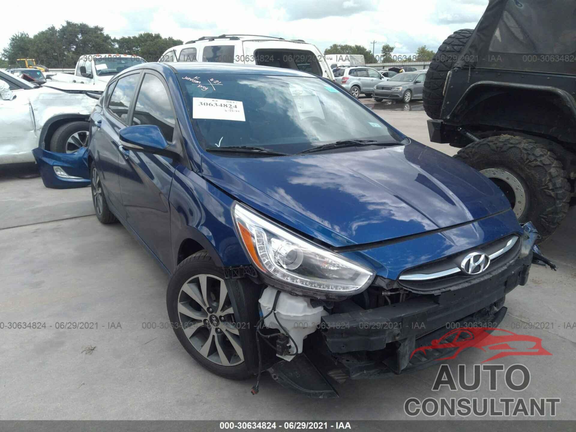 HYUNDAI ACCENT 2016 - KMHCU5AE6GU236806