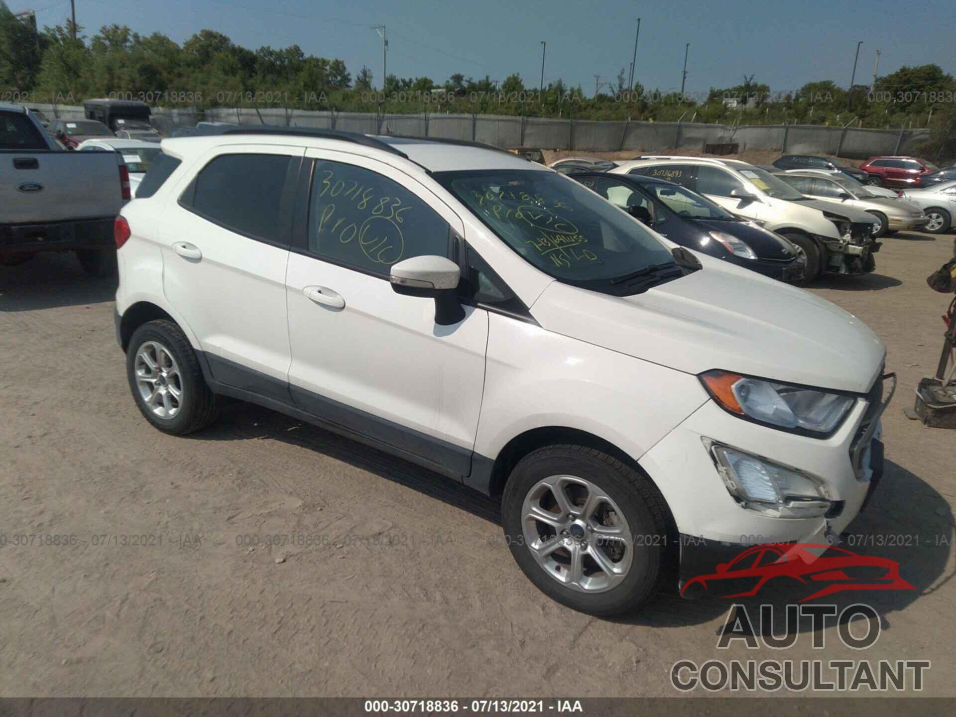 FORD ECOSPORT 2018 - MAJ6P1UL1JC172172