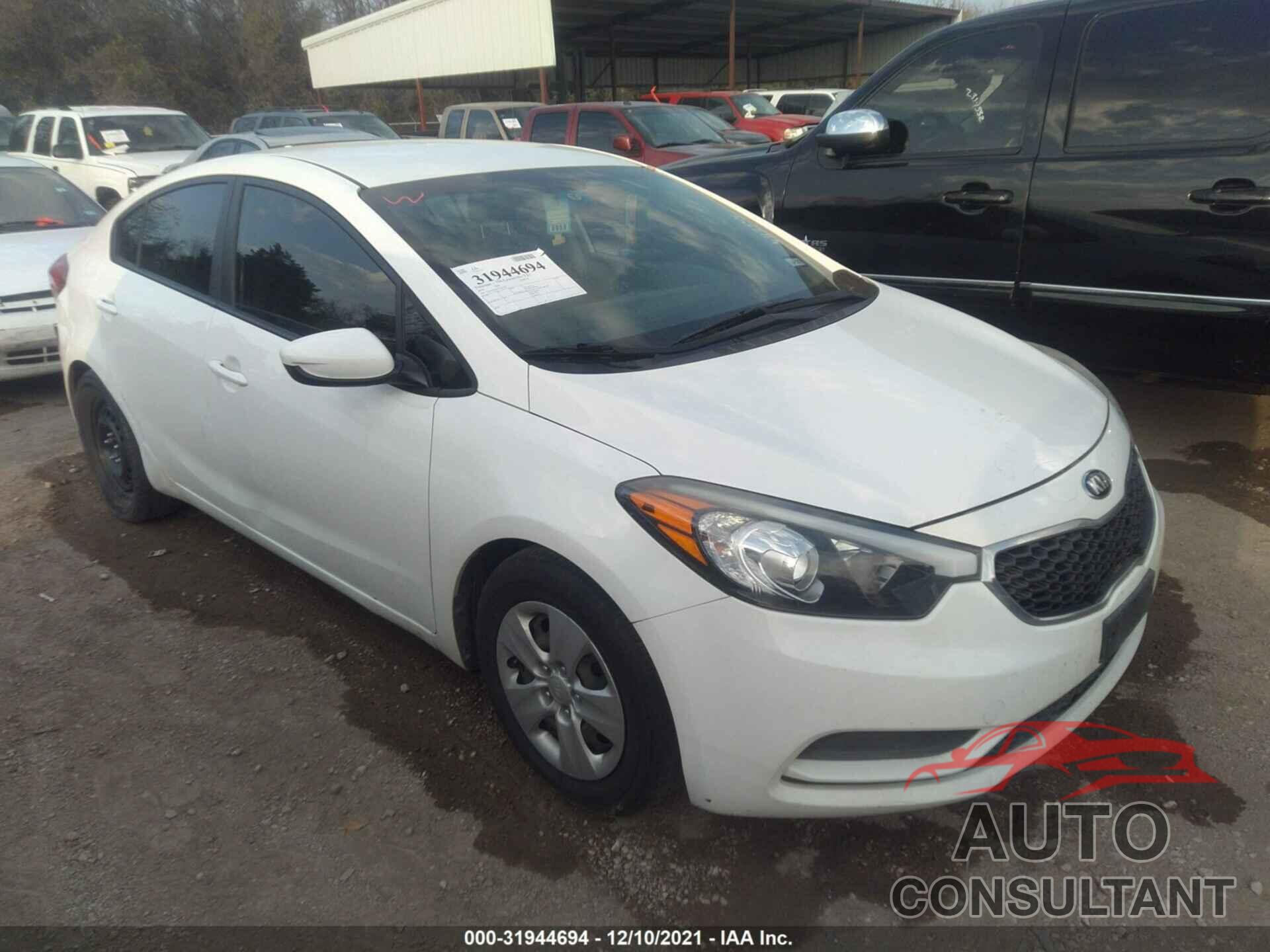KIA FORTE 2016 - KNAFK4A63G5447544