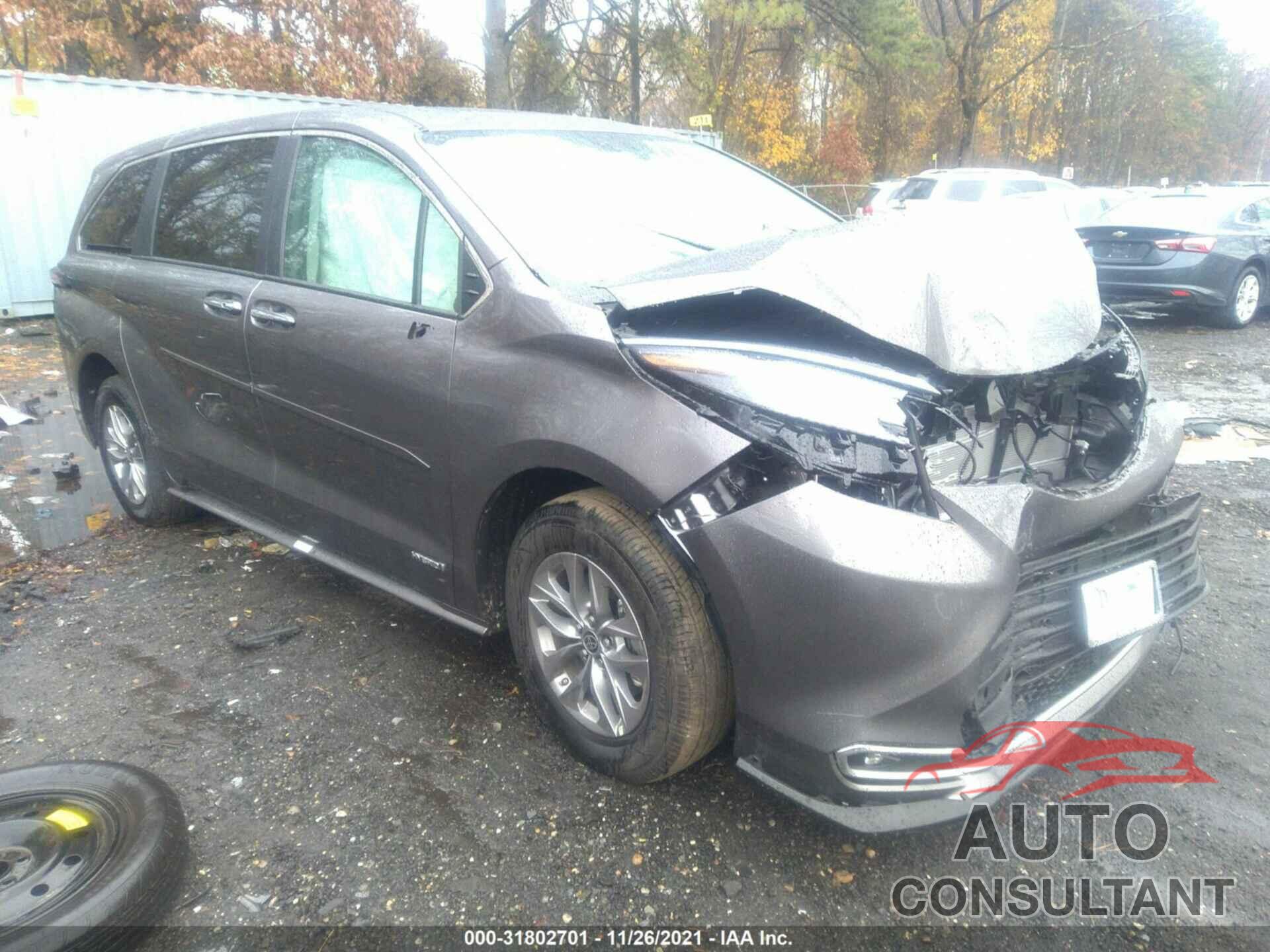 TOYOTA SIENNA 2021 - 5TDYSKFC7MS040394