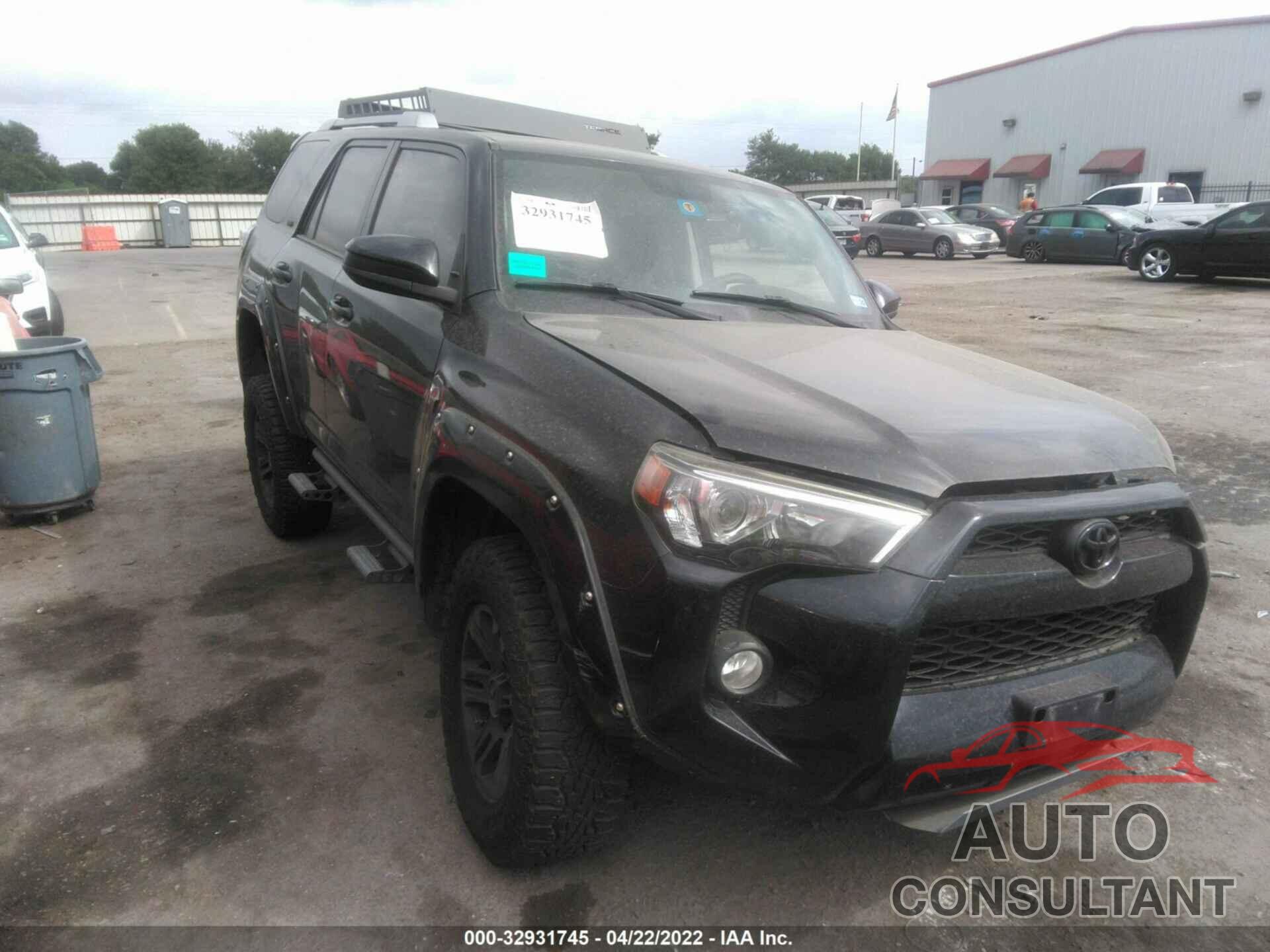 TOYOTA 4RUNNER 2016 - JTEBU5JR4G5347251