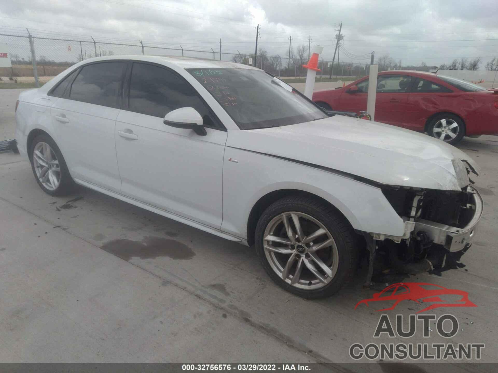 AUDI A4 2017 - WAUKMAF44HN058704