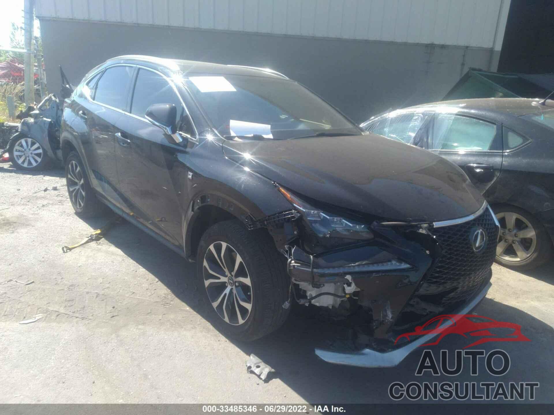 LEXUS NX 200T 2016 - JTJBARBZ5G2058302