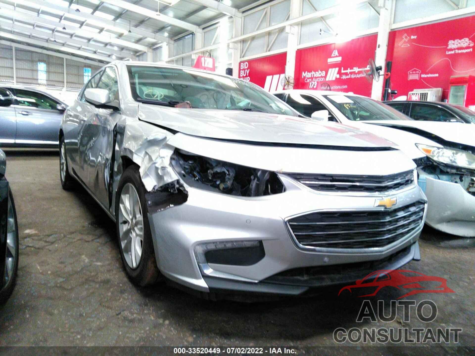 CHEVROLET MALIBU 2016 - 001ZJ5SU0GF173387