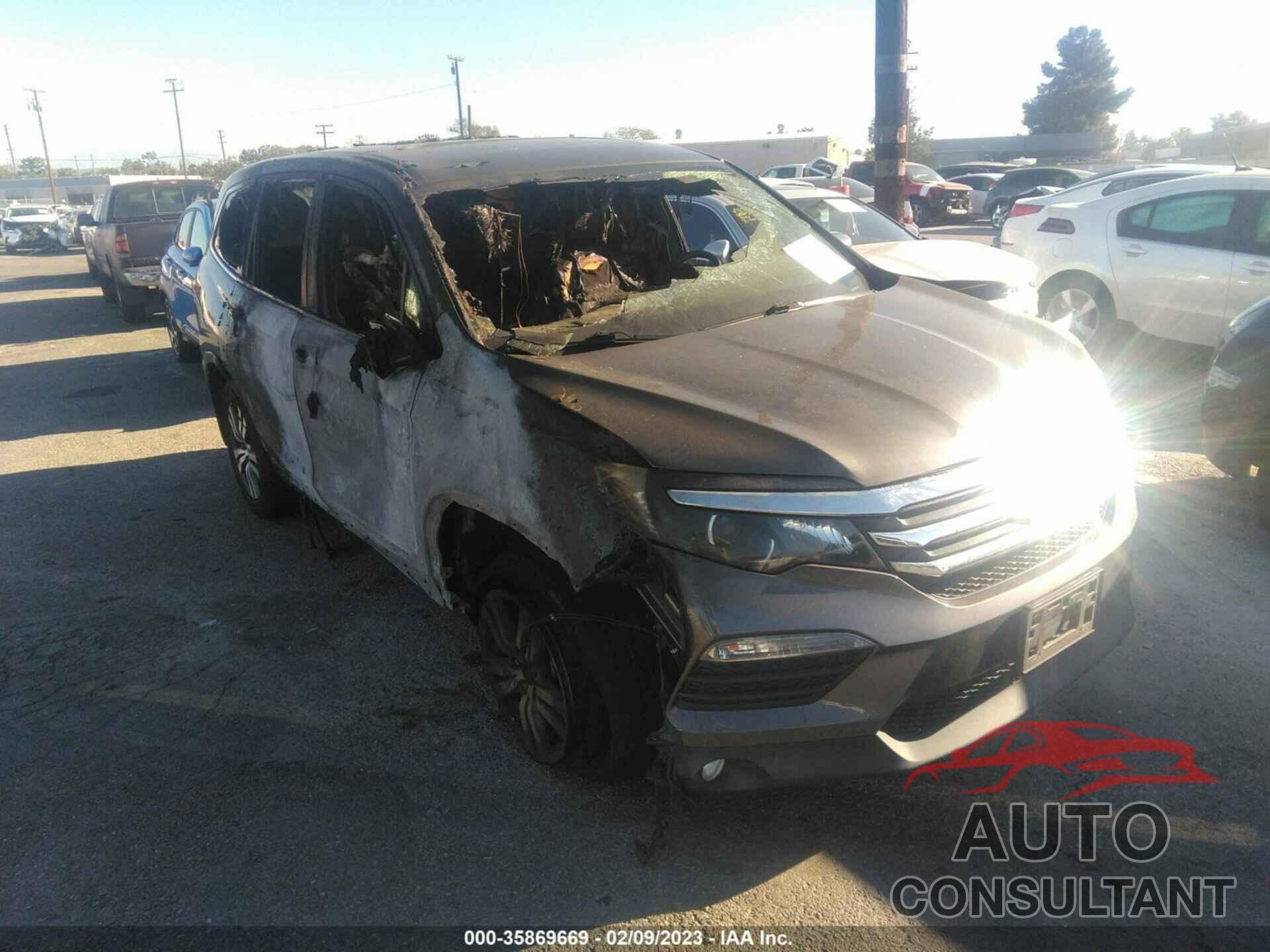 HONDA PILOT 2017 - 5FNYF5H56HB045343