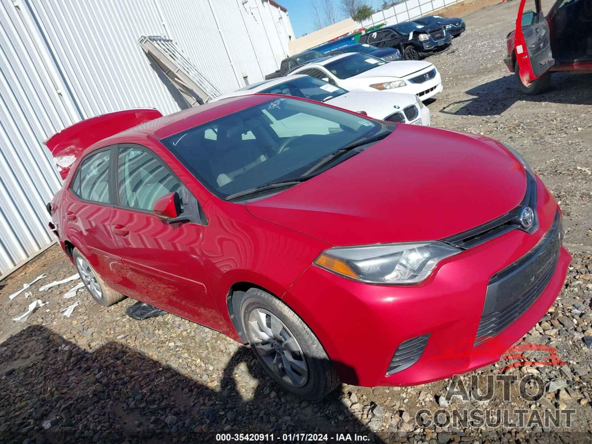 TOYOTA COROLLA 2016 - 2T1BURHE6GC484211