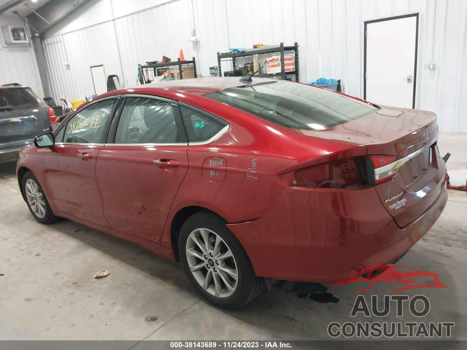 FORD FUSION 2017 - 3FA6P0H71HR200989