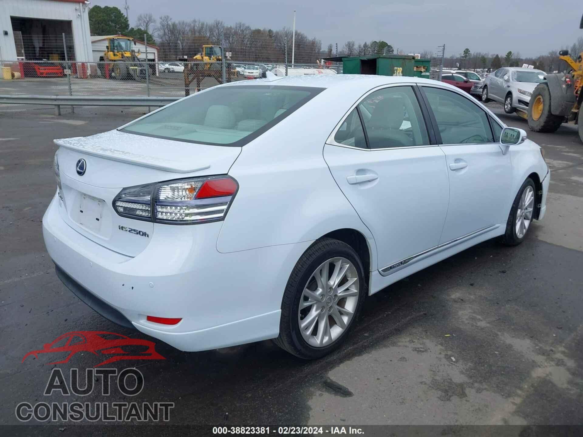 LEXUS HS 2010 - JTHBB1BA1A2033558