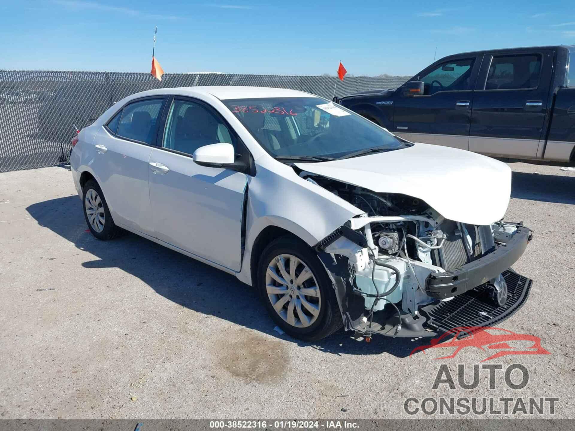 TOYOTA COROLLA 2019 - 2T1BURHE2KC178826
