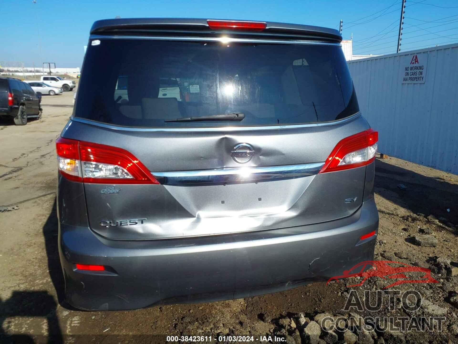 NISSAN QUEST 2017 - JN8AE2KP8H9165611